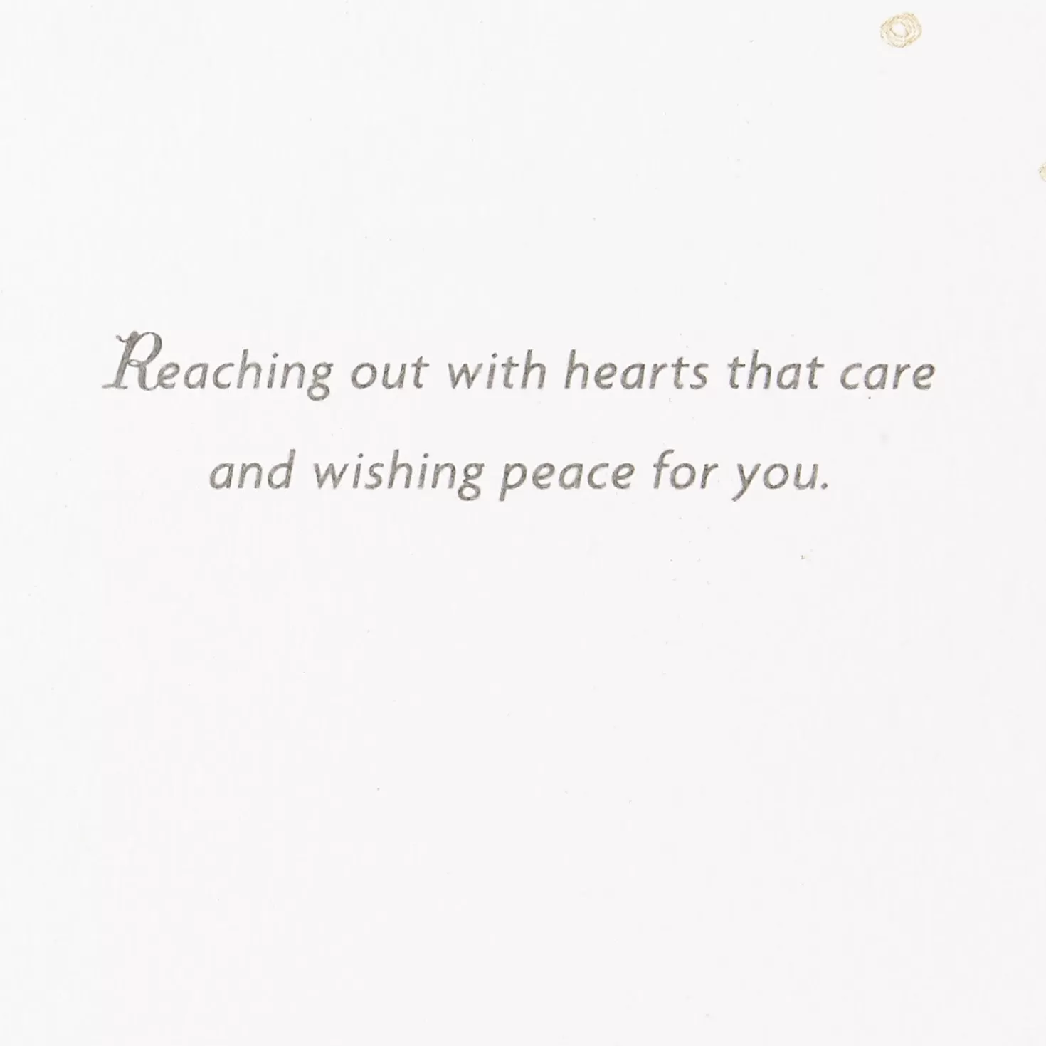 Best Reaching Out With Hearts That Care Sympathy Card Sympathy