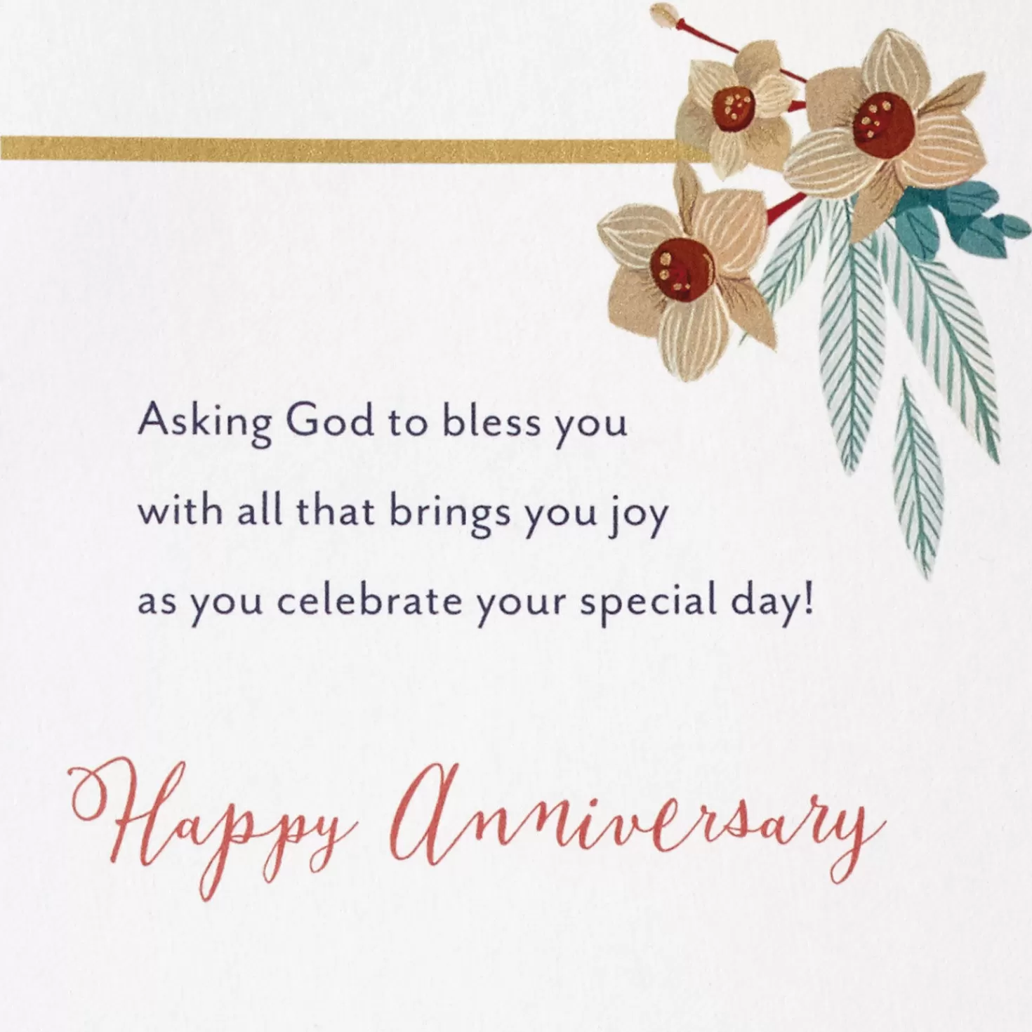 Anniversary>Hallmark Real Life Love Stories Religious Anniversary Card