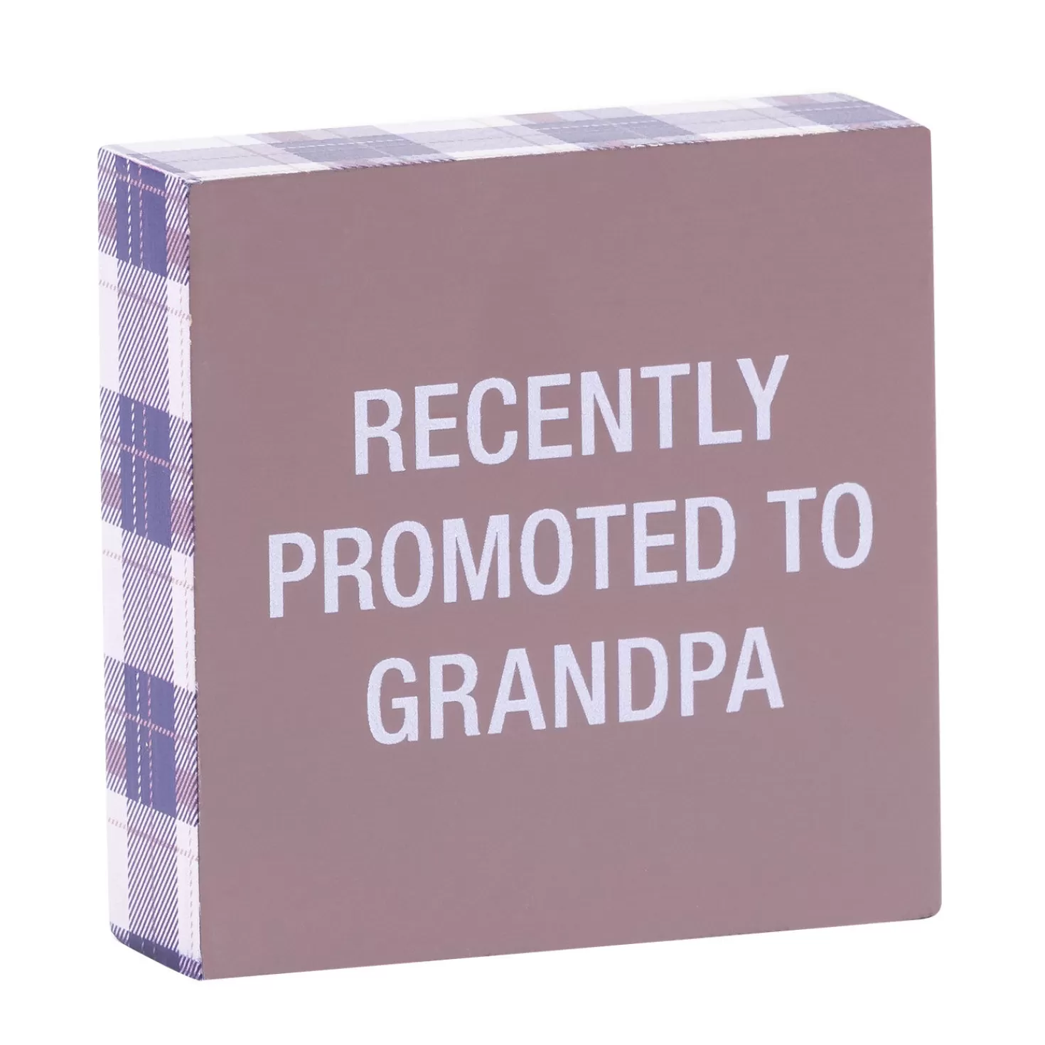 Grandparents Day (9/10)>Hallmark Recently Promoted To Grandpa Wood Quote Sign, 4X4