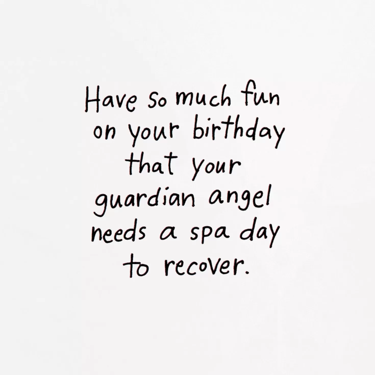 Birthday>Hallmark Recovering Guardian Angel Funny Birthday Card