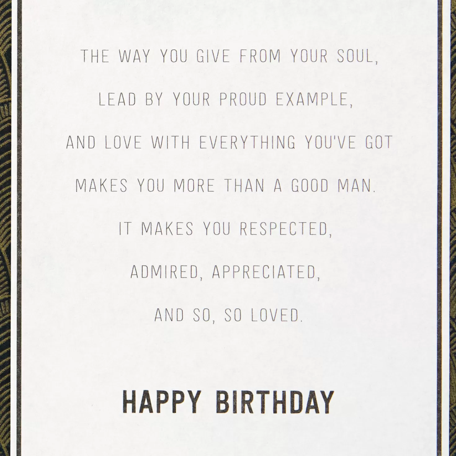 Birthday>Hallmark Respected, Appreciated And Admired Birthday Card For Father