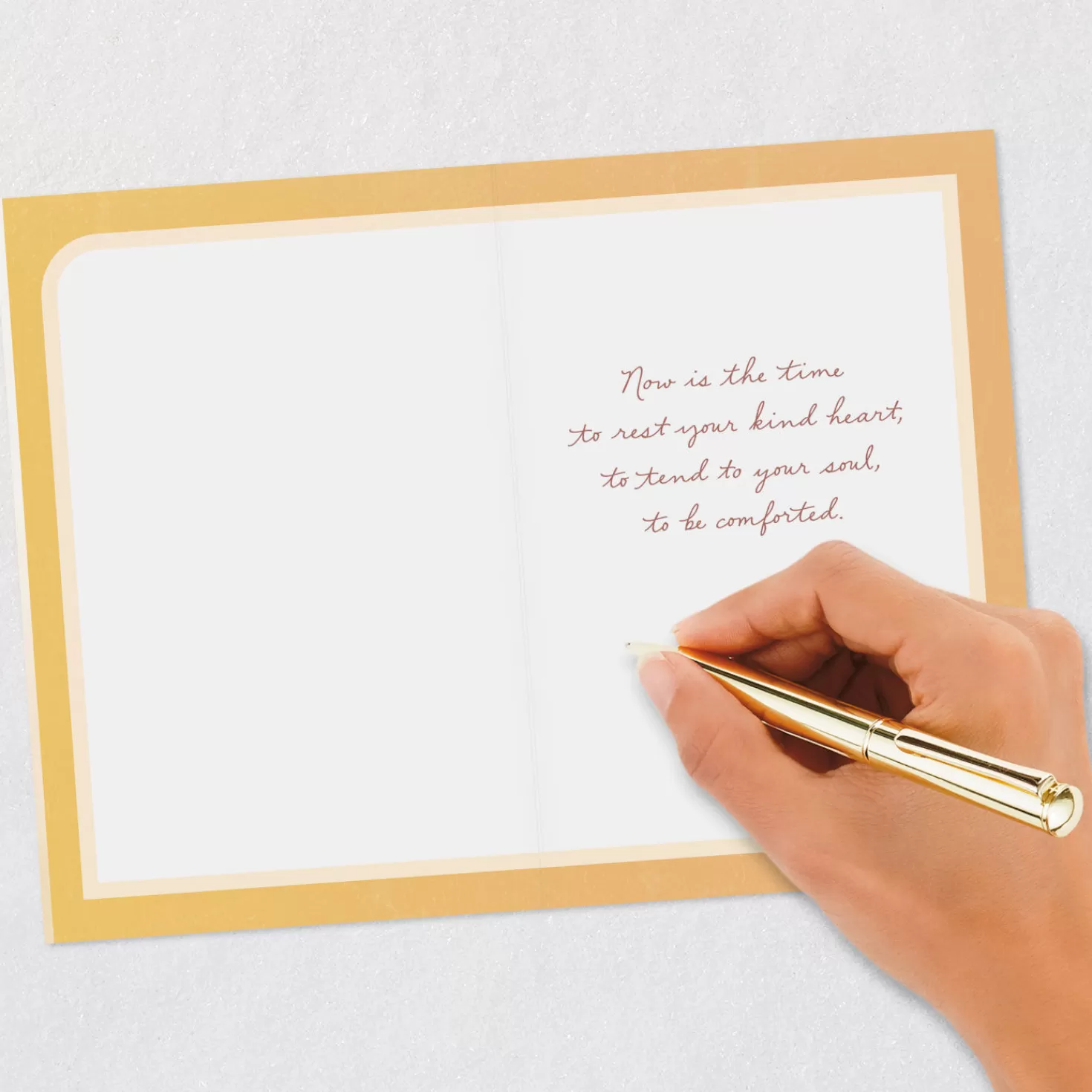 Clearance Rest Your Kind Heart And Tend To Your Soul Sympathy Card Sympathy