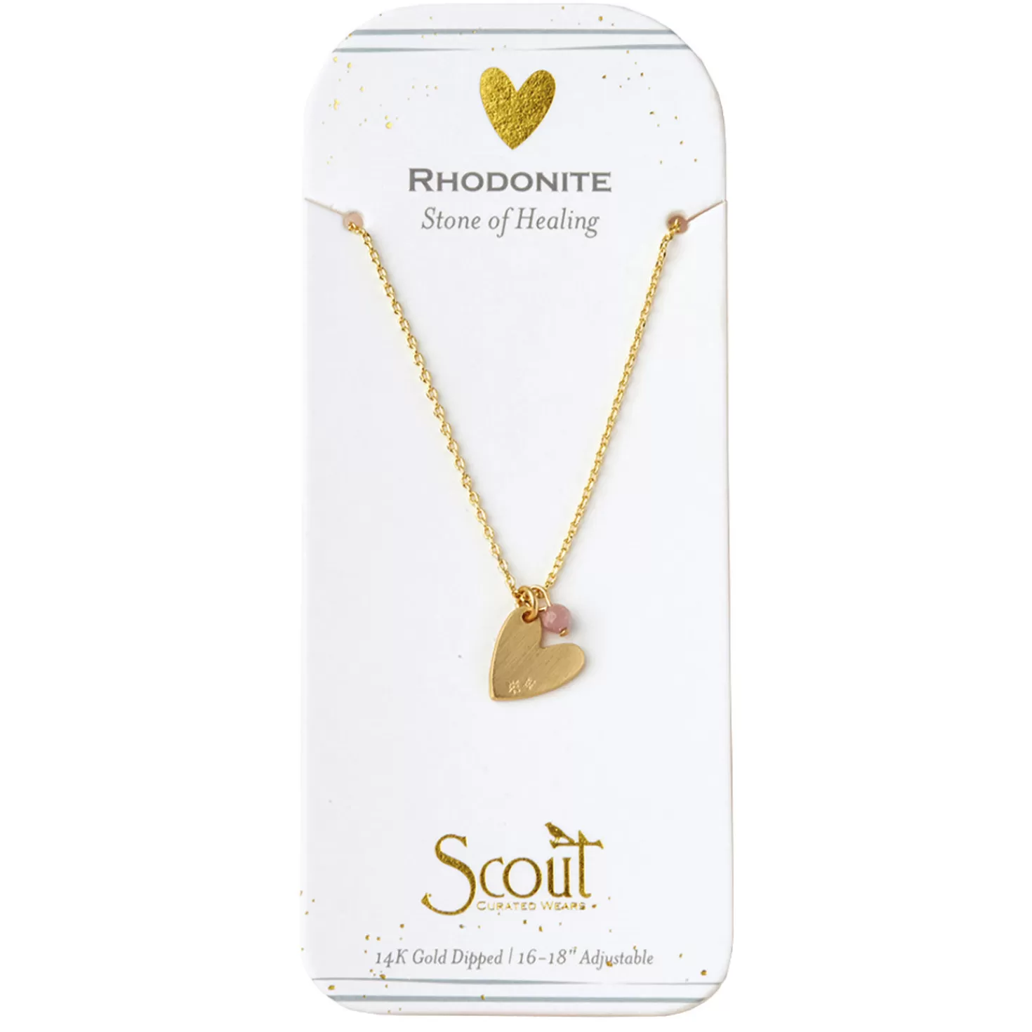 Anniversary>Hallmark Rhodonite Intention Charm Necklace