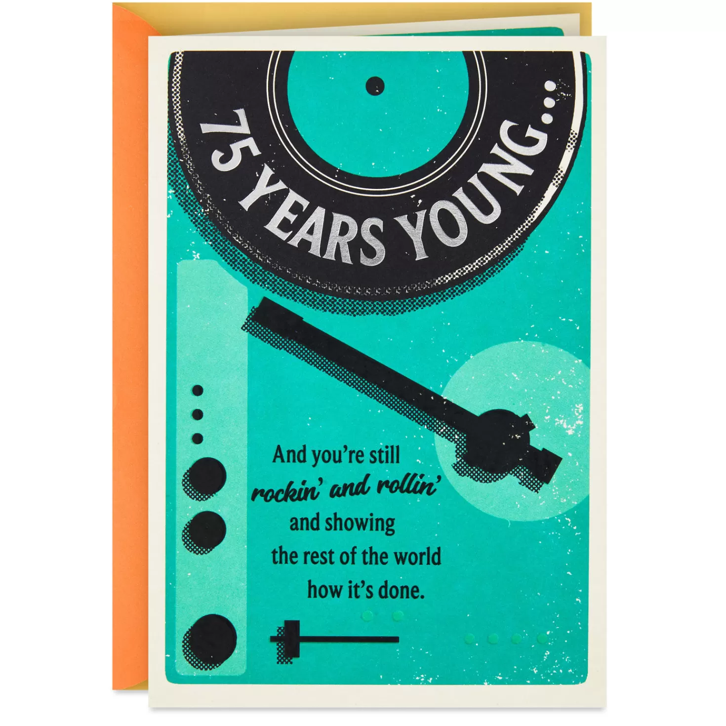 Birthday>Hallmark Rockin' And Rollin' 75Th Birthday Card