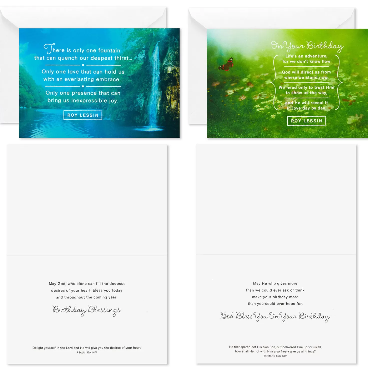 Birthday>Hallmark Roy Lessin Inspiration Boxed Religious Encouragement Cards Assortment, Pack Of 12