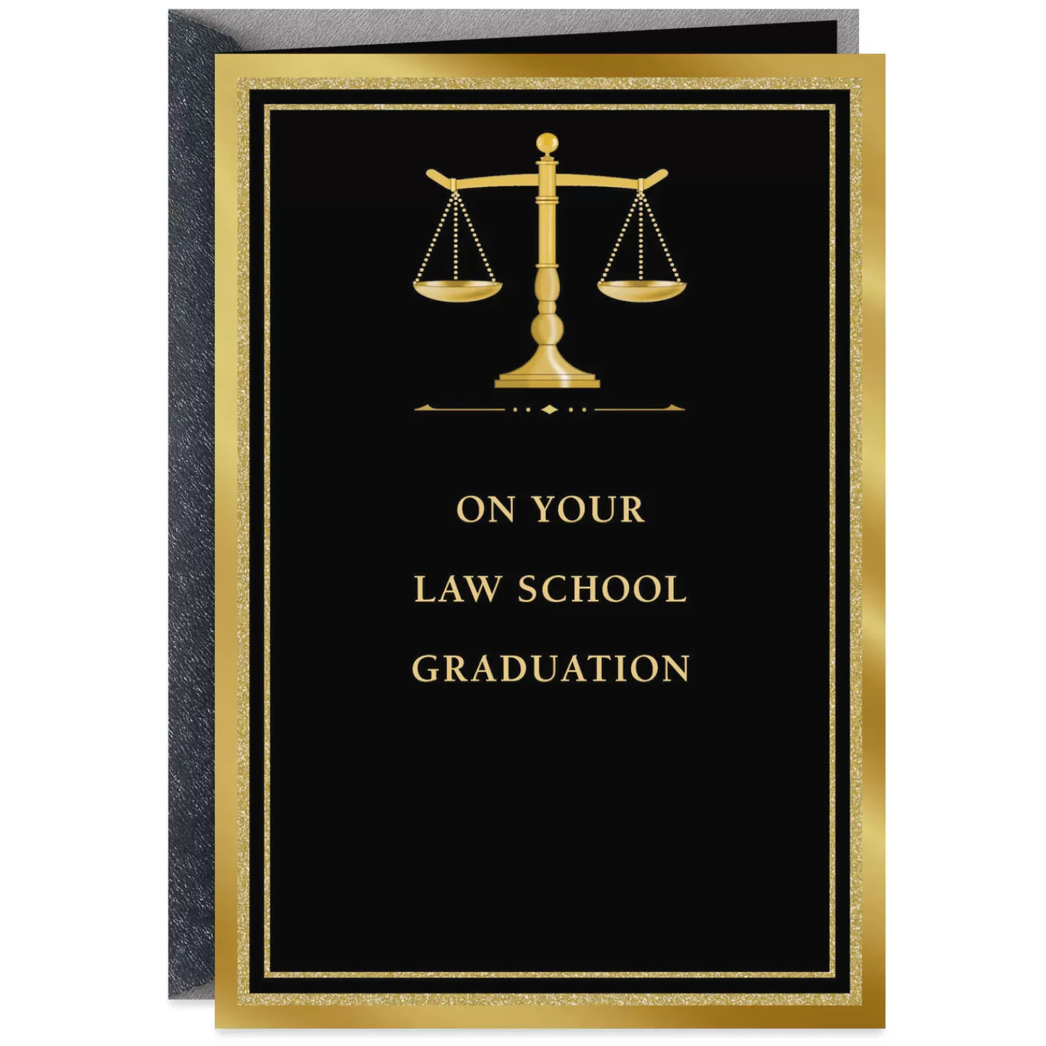 Online Scales Of Justice Law School Graduation Card Graduation