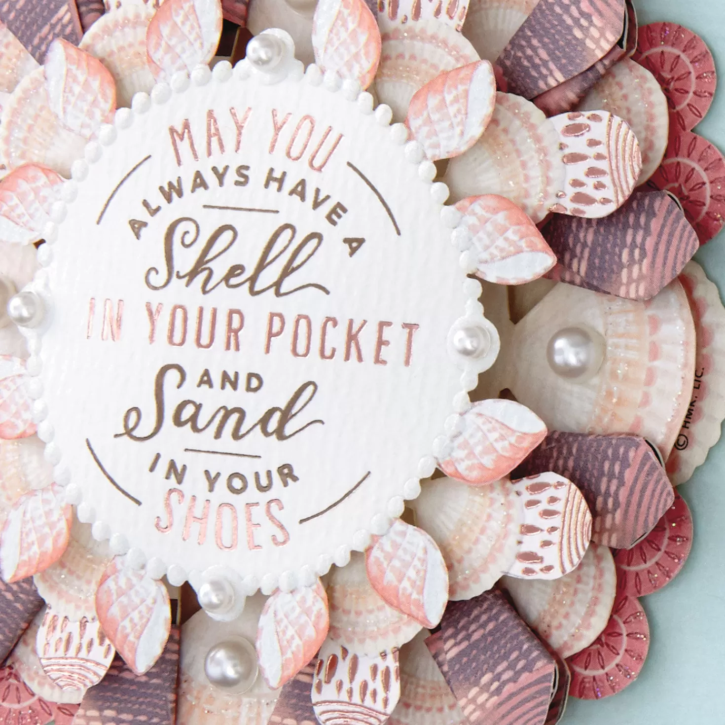 Birthday>Hallmark Seashells And Sand Birthday Card With Decoration