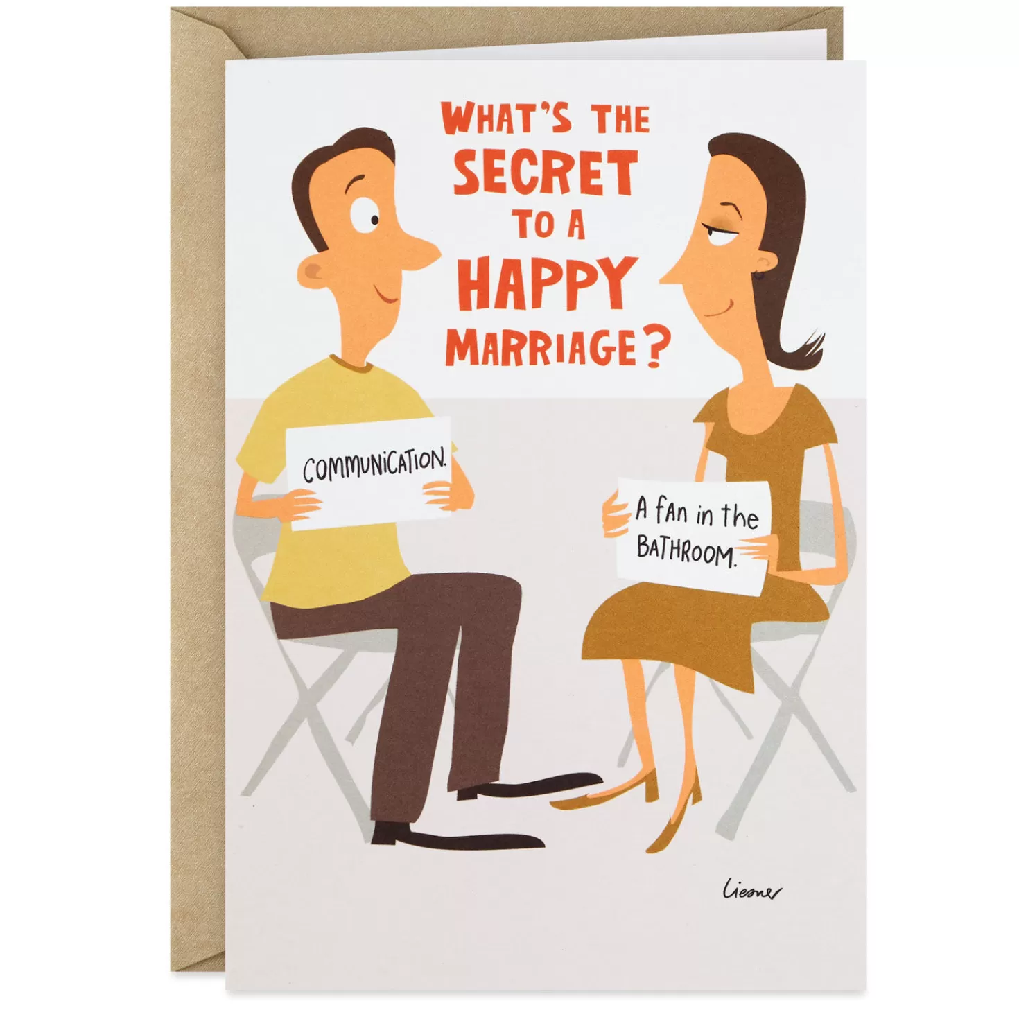 Anniversary>Hallmark Secret To A Happy Marriage Funny Anniversary Card For Couple
