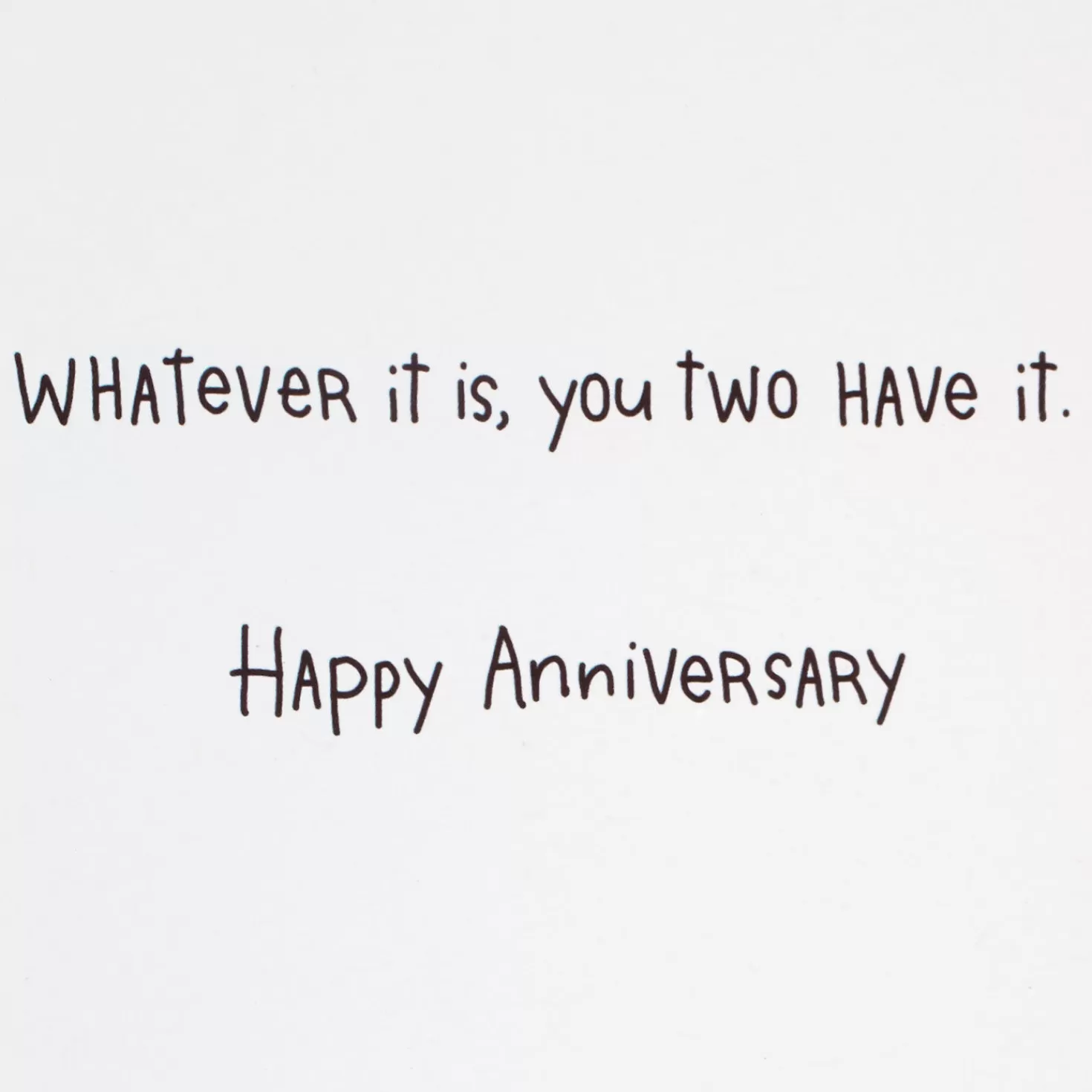 Anniversary>Hallmark Secret To A Happy Marriage Funny Anniversary Card For Couple