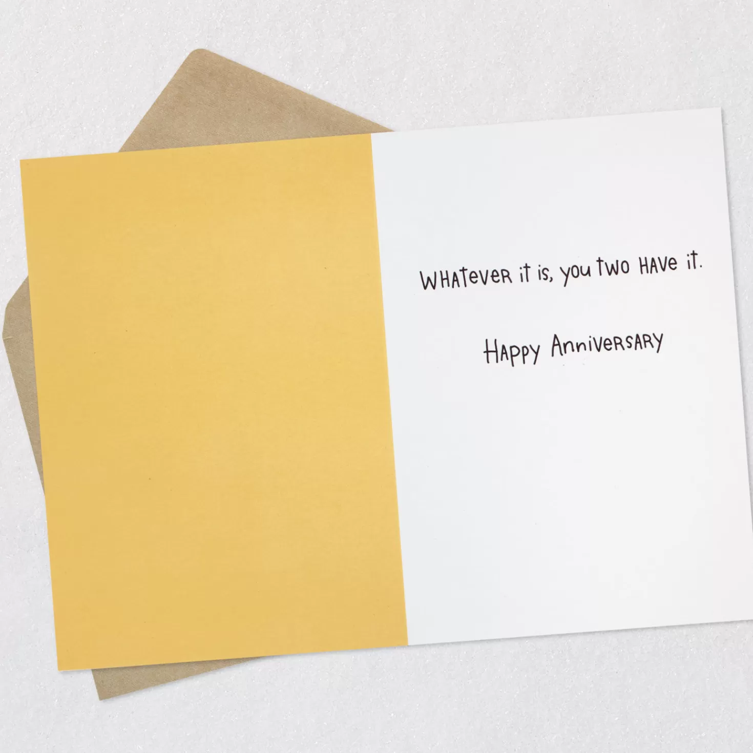 Anniversary>Hallmark Secret To A Happy Marriage Funny Anniversary Card For Couple
