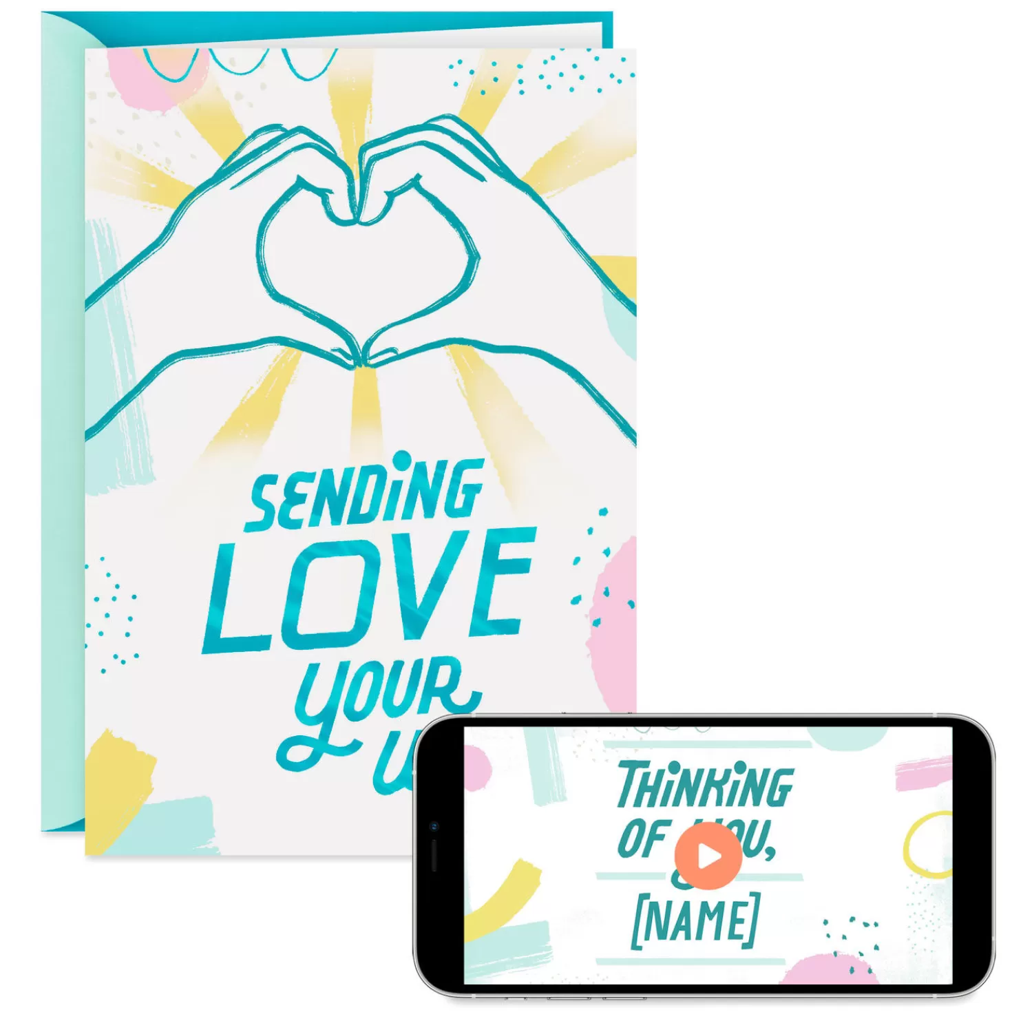 Best Sale Sending Love Your Way Video Greeting Thinking Of You Card Encouragement