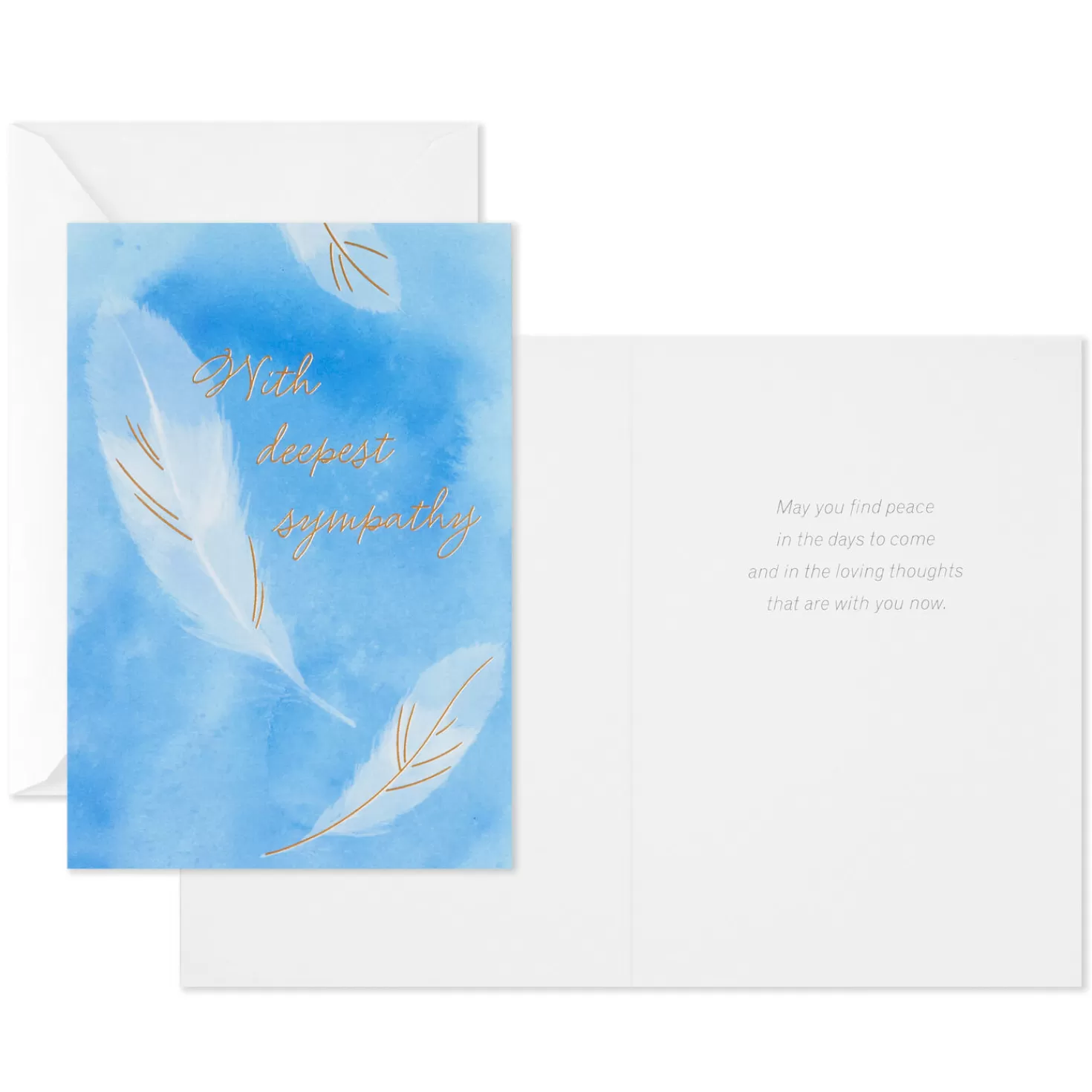 Shop Serene Flowers Assorted Sympathy Cards, Pack Of 12 Sympathy