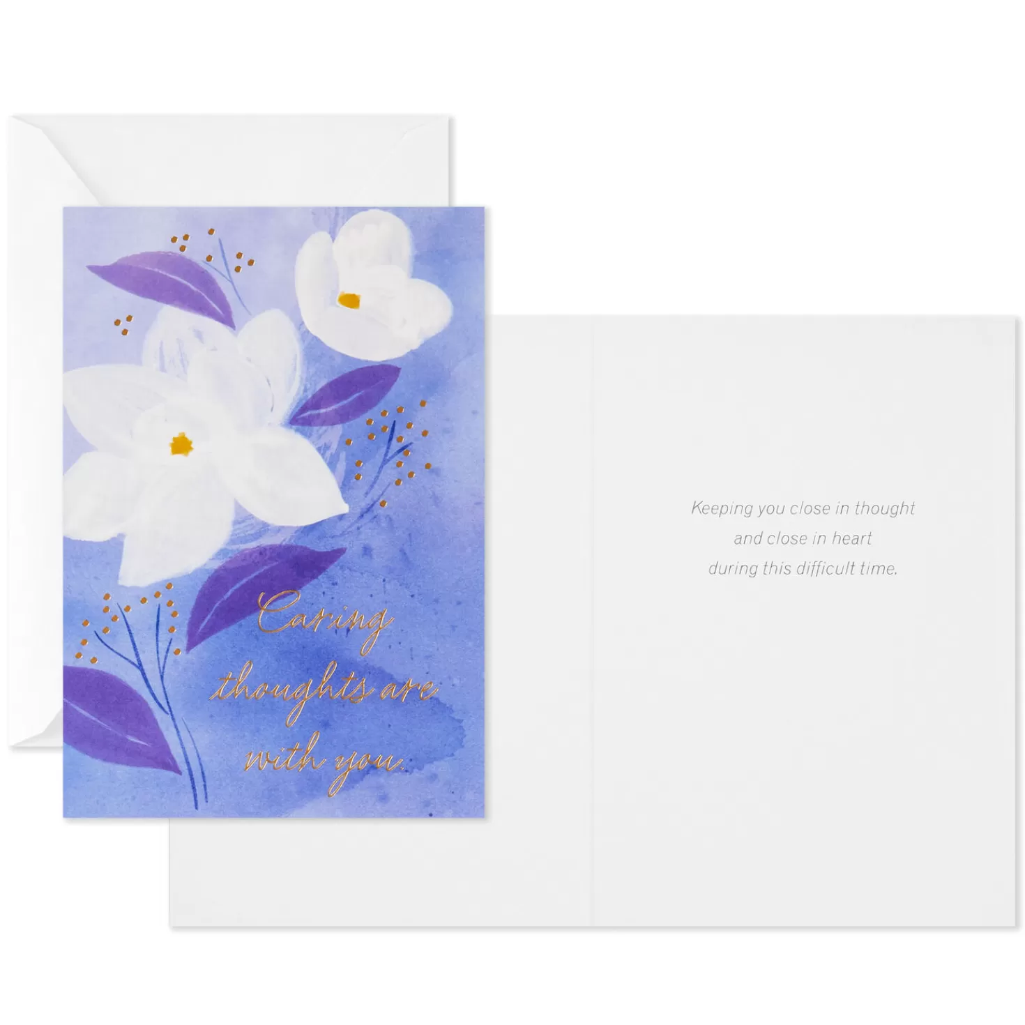 Shop Serene Flowers Assorted Sympathy Cards, Pack Of 12 Sympathy