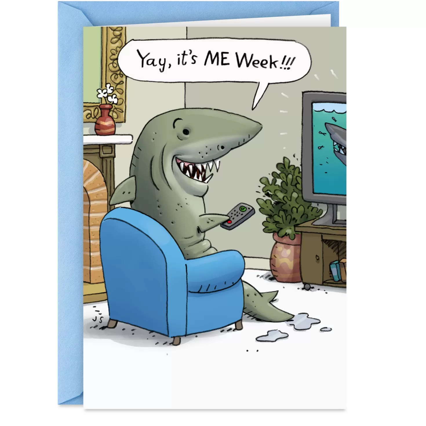 Birthday>Hallmark Shark Week Funny Birthday Card