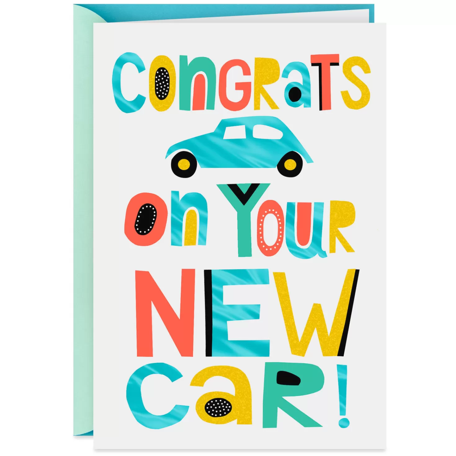 Cheap Shift Into Happy New Car Congratulations Card Congratulations