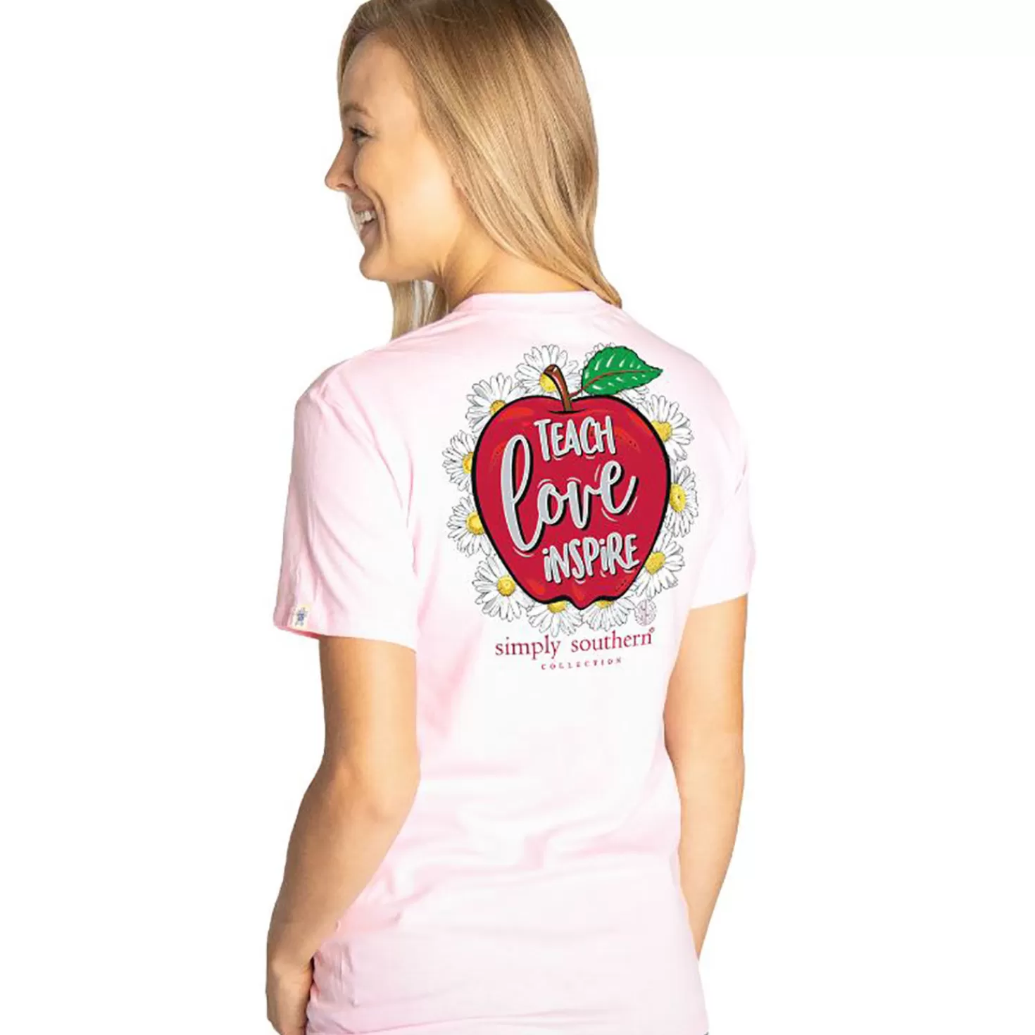 Best Simply Southern Teach Love Inspire Short Sleeve T-Shirt, Small Teacher Appreciation