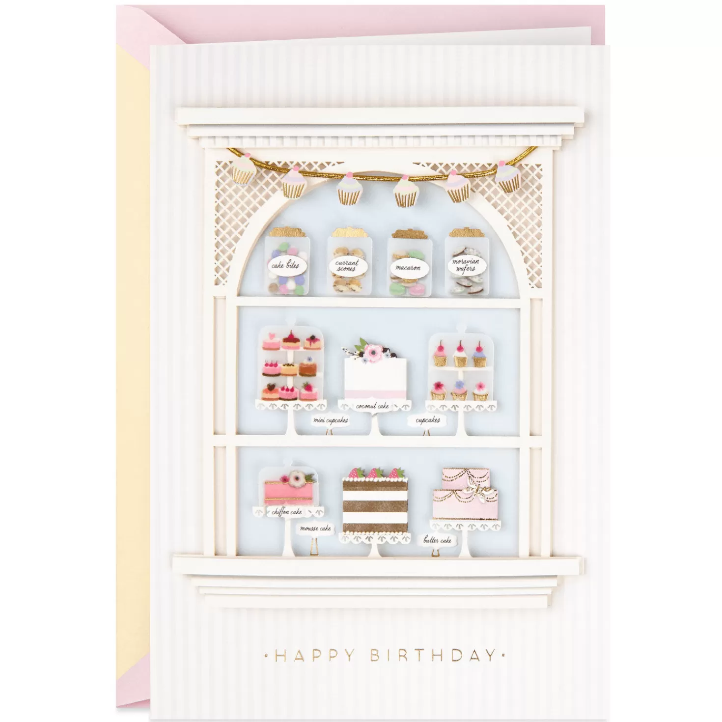 Birthday>Hallmark Simply Sweet Bakery Window Birthday Card