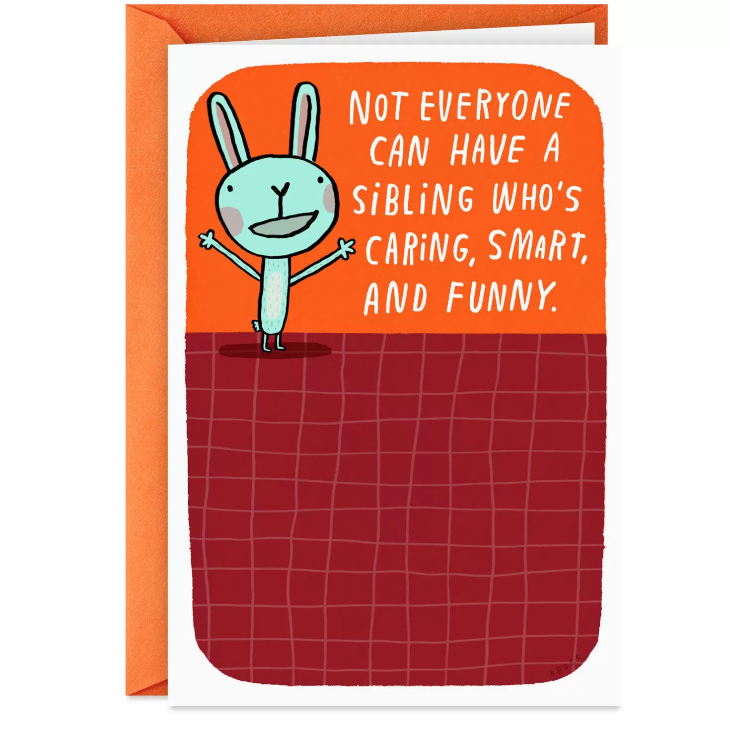 Birthday>Hallmark Smart And Caring Funny Birthday Card For Sibling