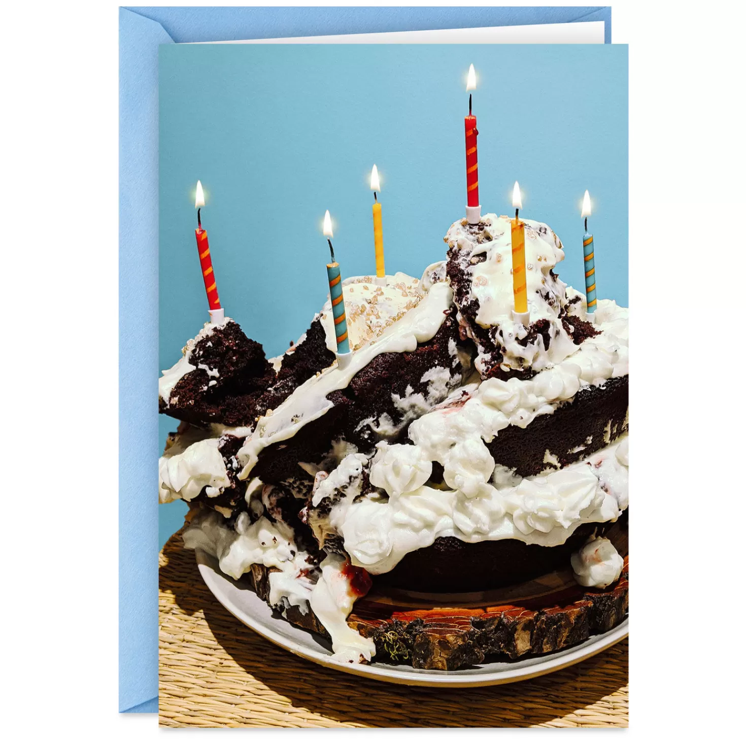 Birthday>Hallmark Smashed Cake Funny Birthday Card