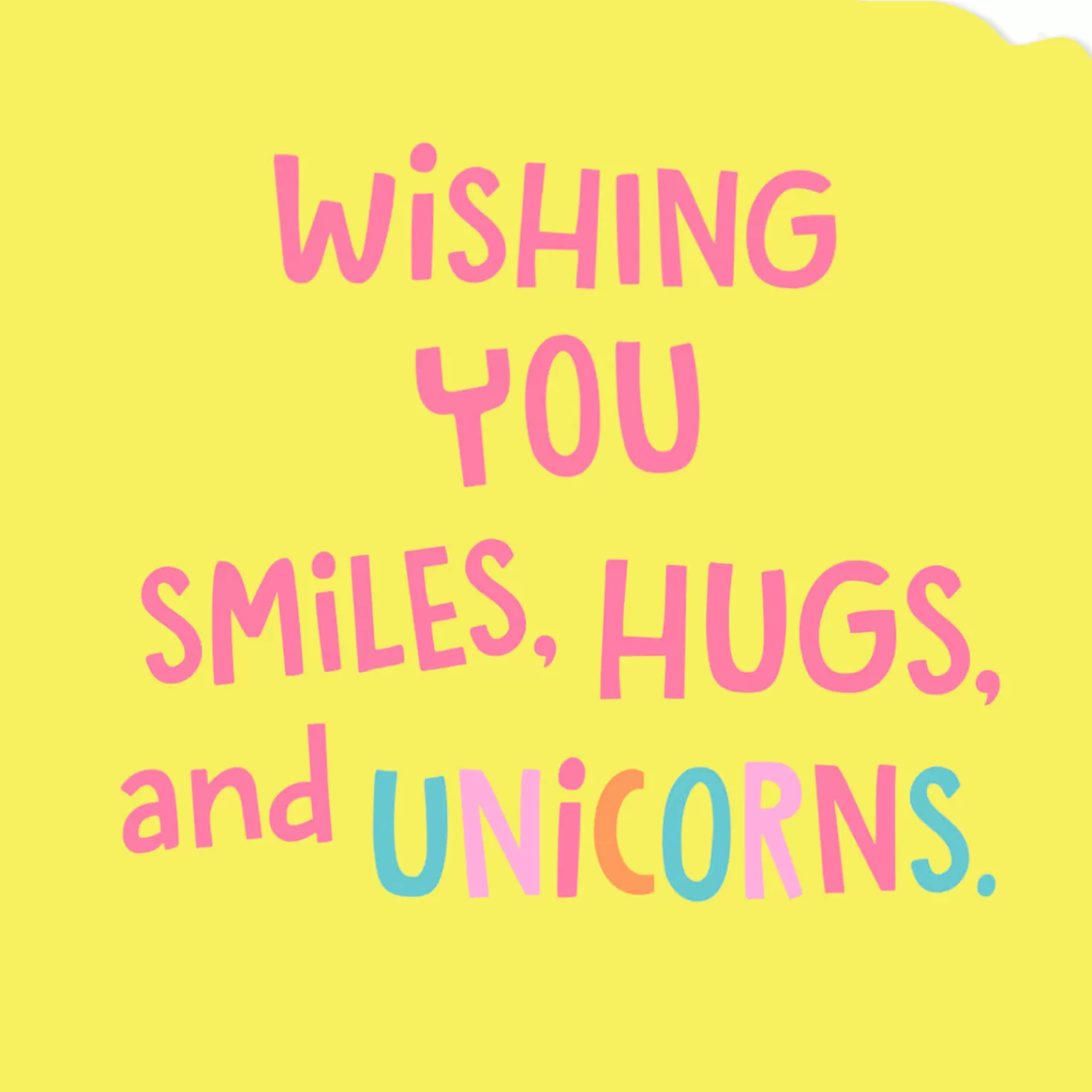 Birthday>Hallmark Smiles, Hugs And Unicorns Birthday Card