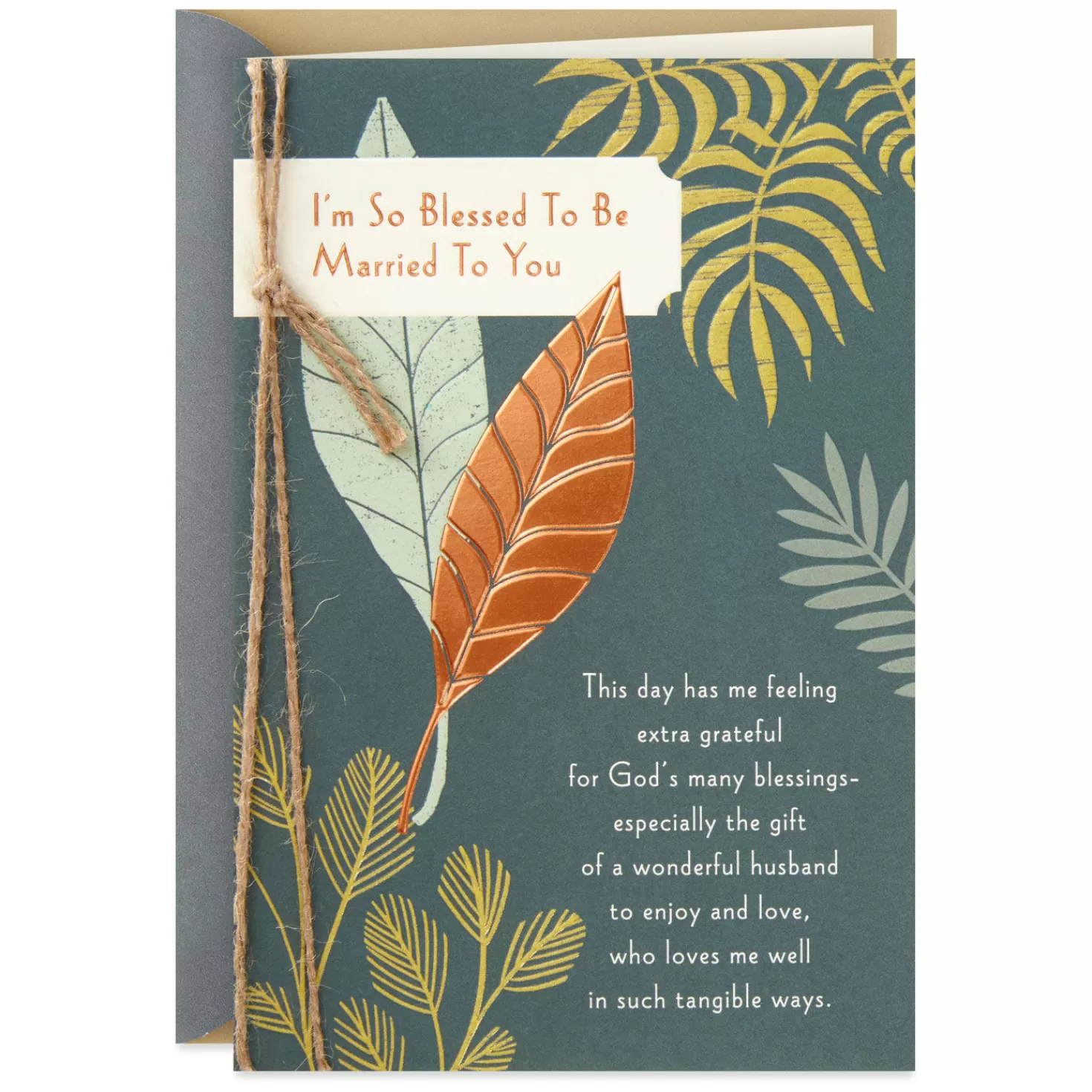 Anniversary>Hallmark So Blessed To Be Married To You Religious Anniversary Card For Husband