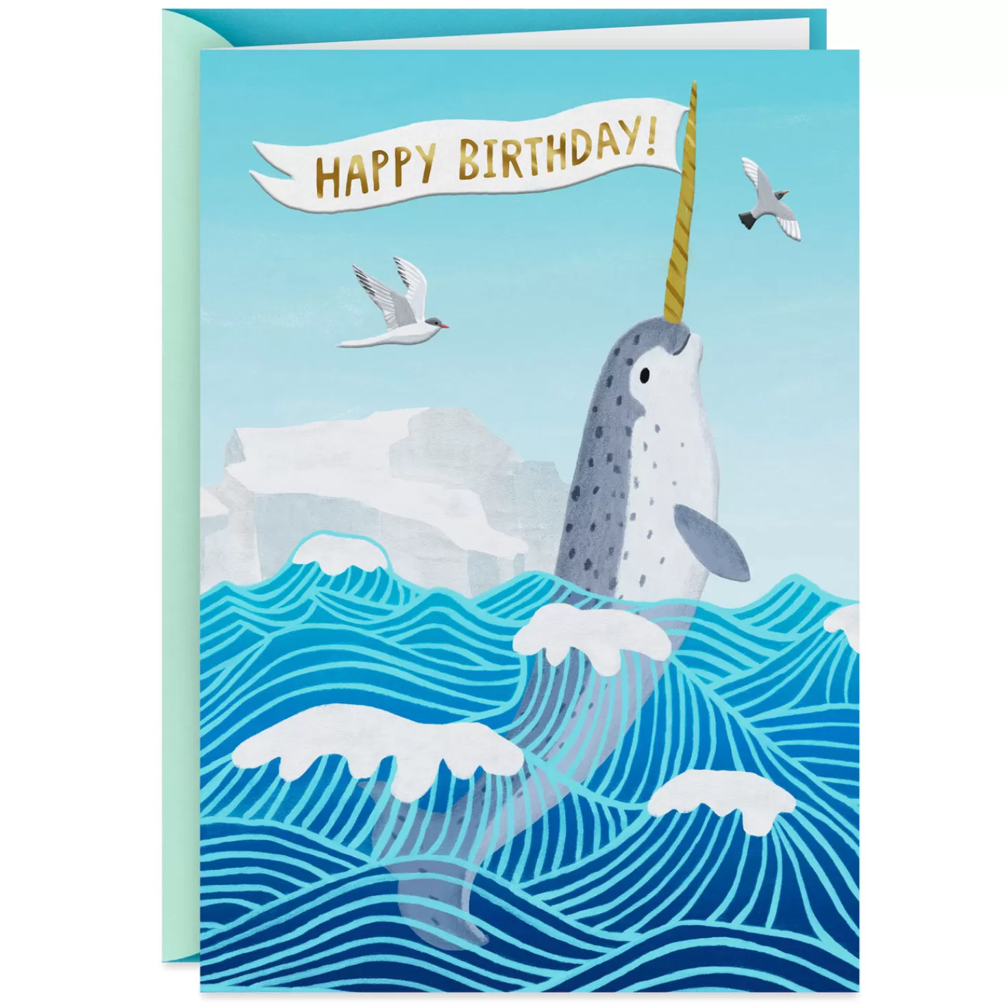 Birthday>Hallmark So Glad You Exist Narwhal Birthday Card