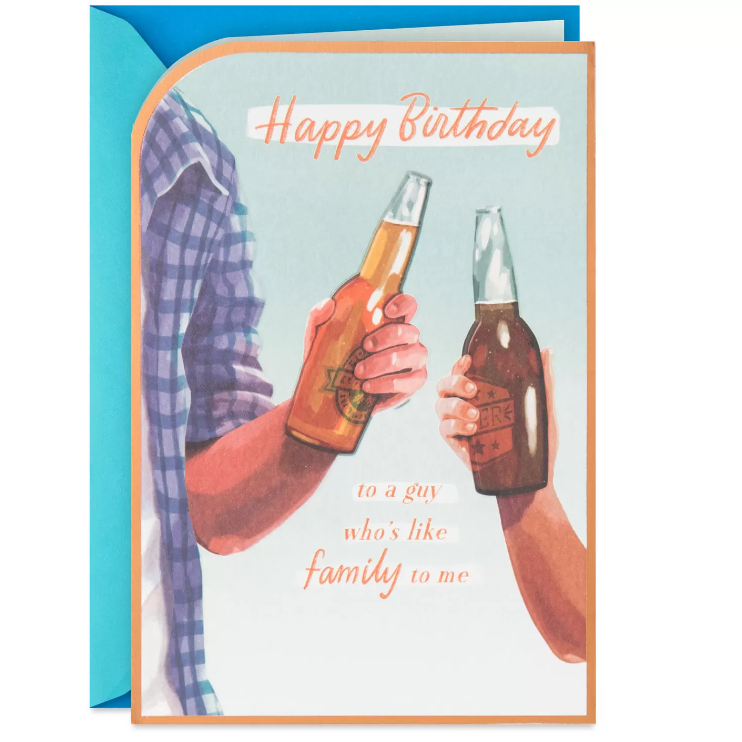 Birthday>Hallmark So Glad You'Re Like A Brother To Me Birthday Card