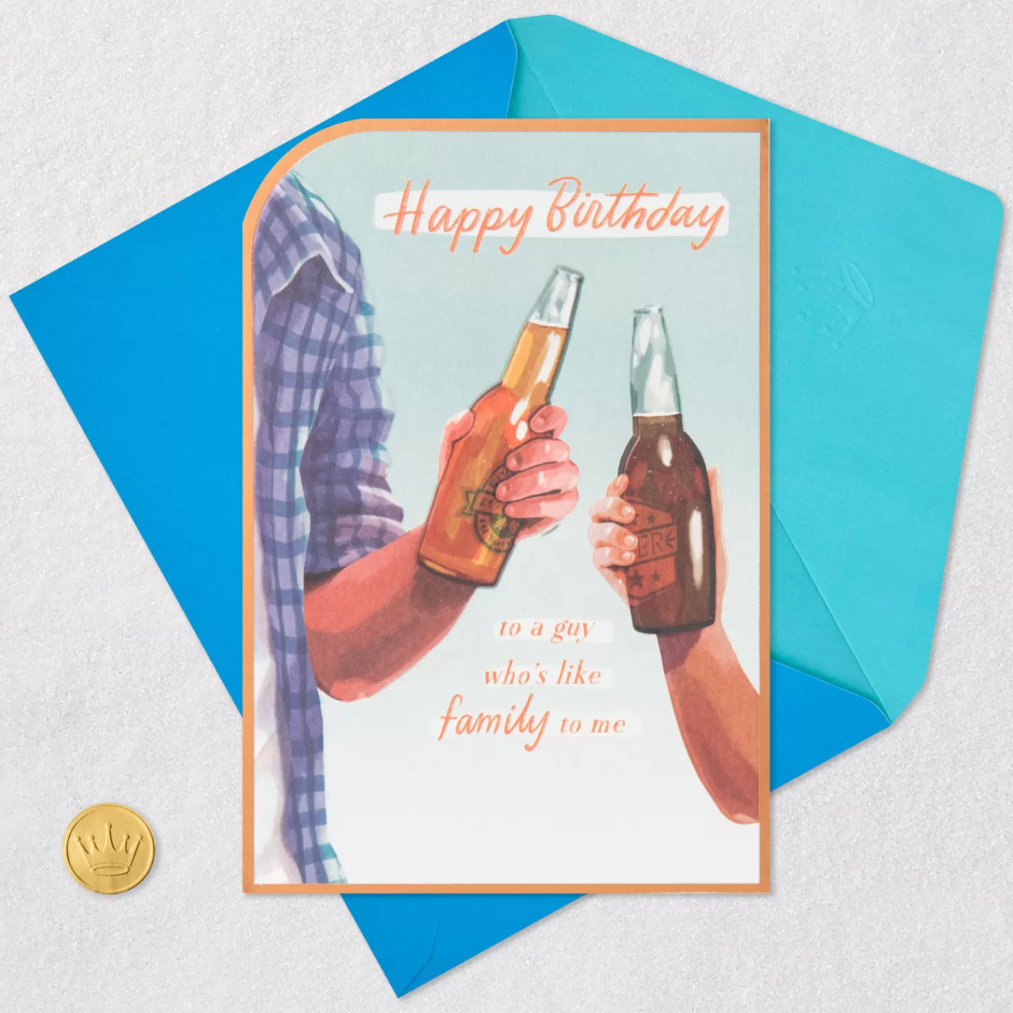 Birthday>Hallmark So Glad You'Re Like A Brother To Me Birthday Card