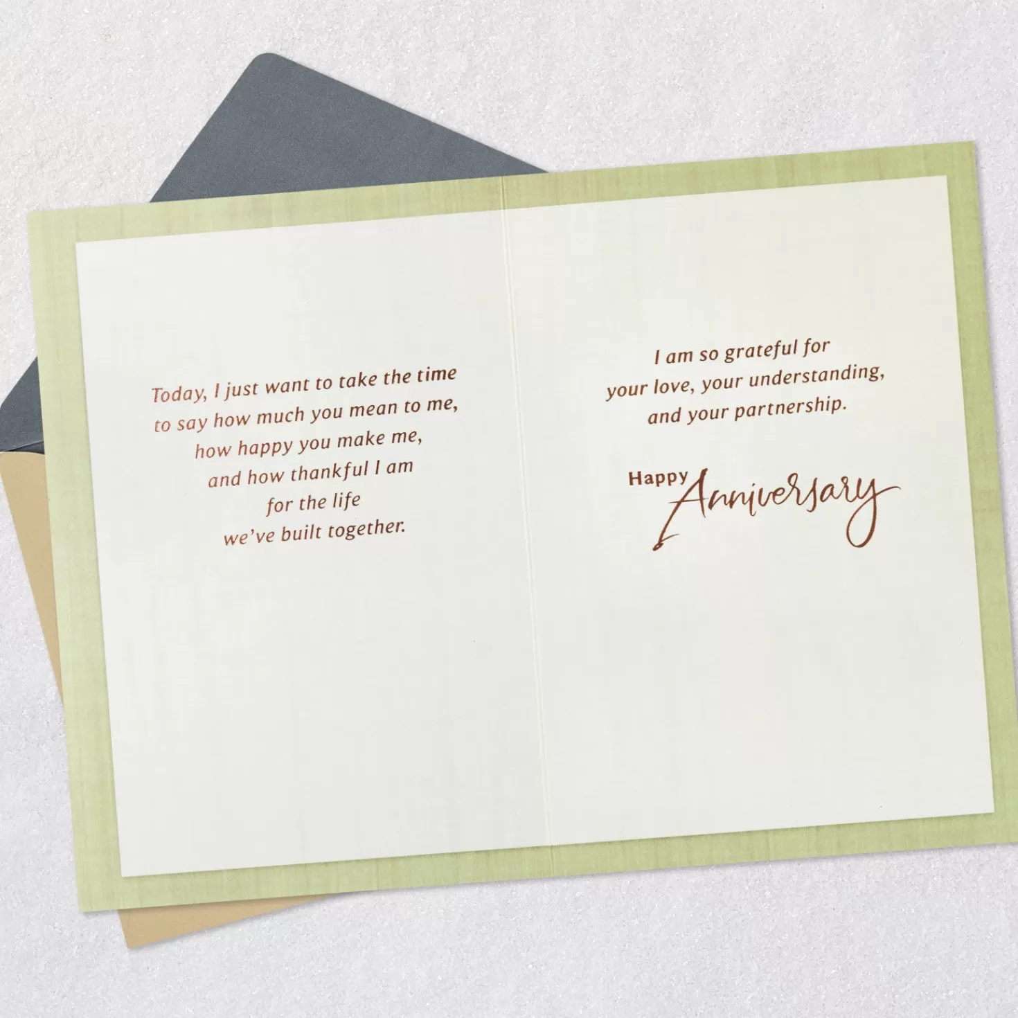 Anniversary>Hallmark So Grateful For Your Love Anniversary Card For Husband