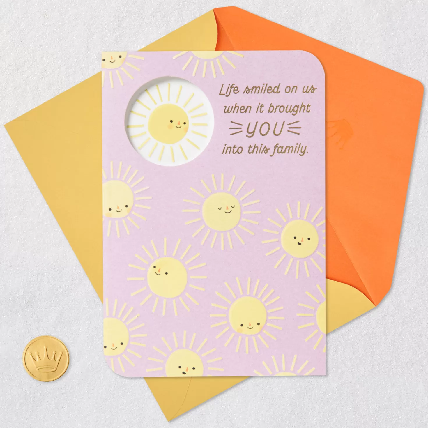 Birthday>Hallmark So Grateful We'Re Family Now Birthday Card For Her