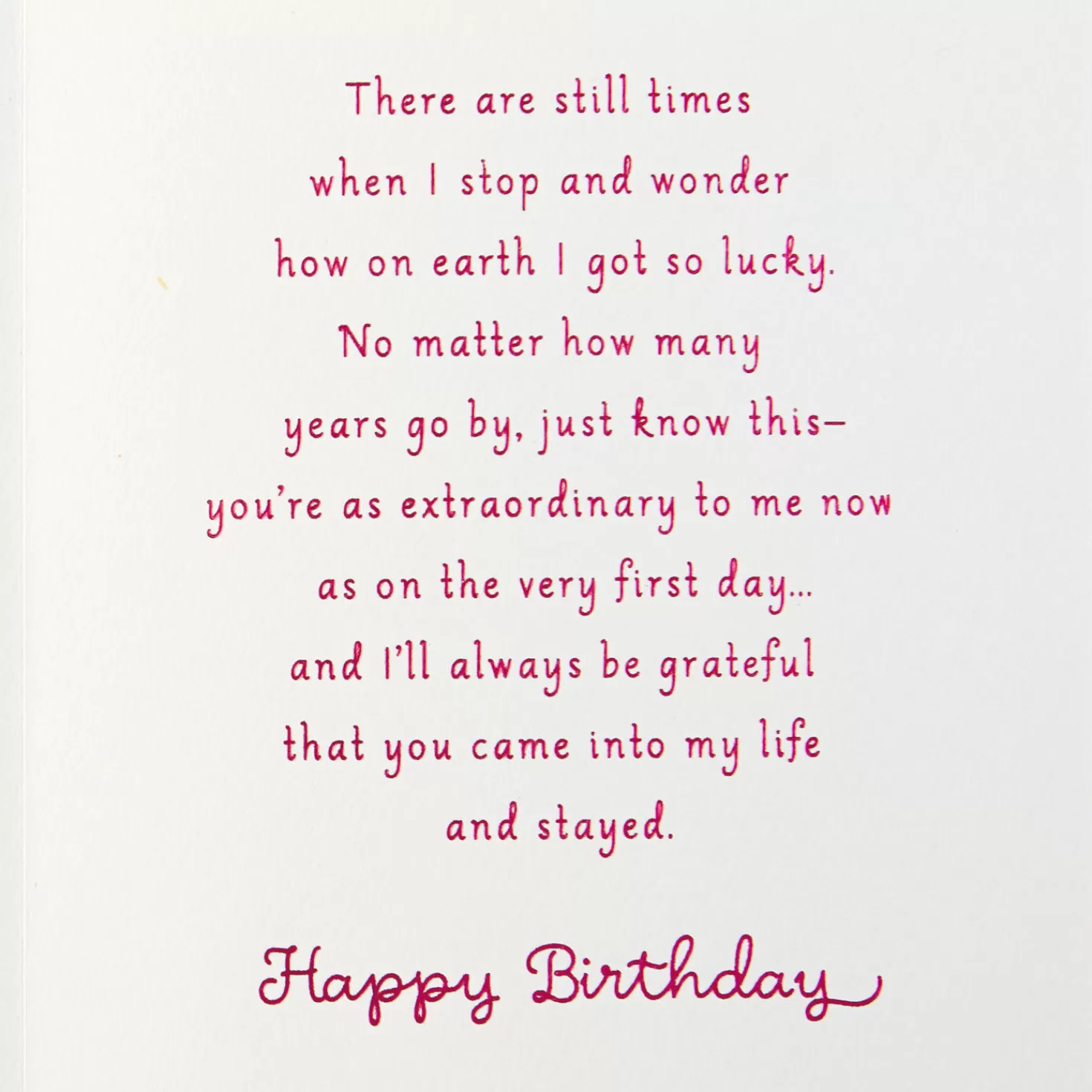 Birthday>Hallmark So Grateful You Came Into My Life Birthday Card For Her