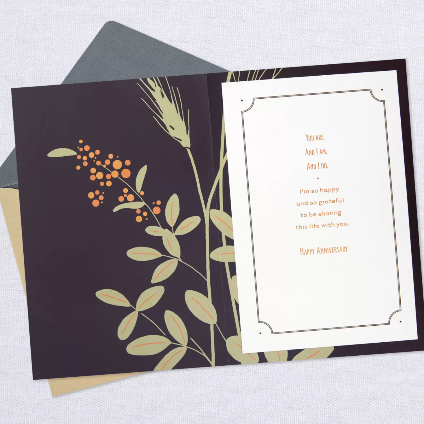 Anniversary>Hallmark So Happy And So Grateful Anniversary Card For Husband