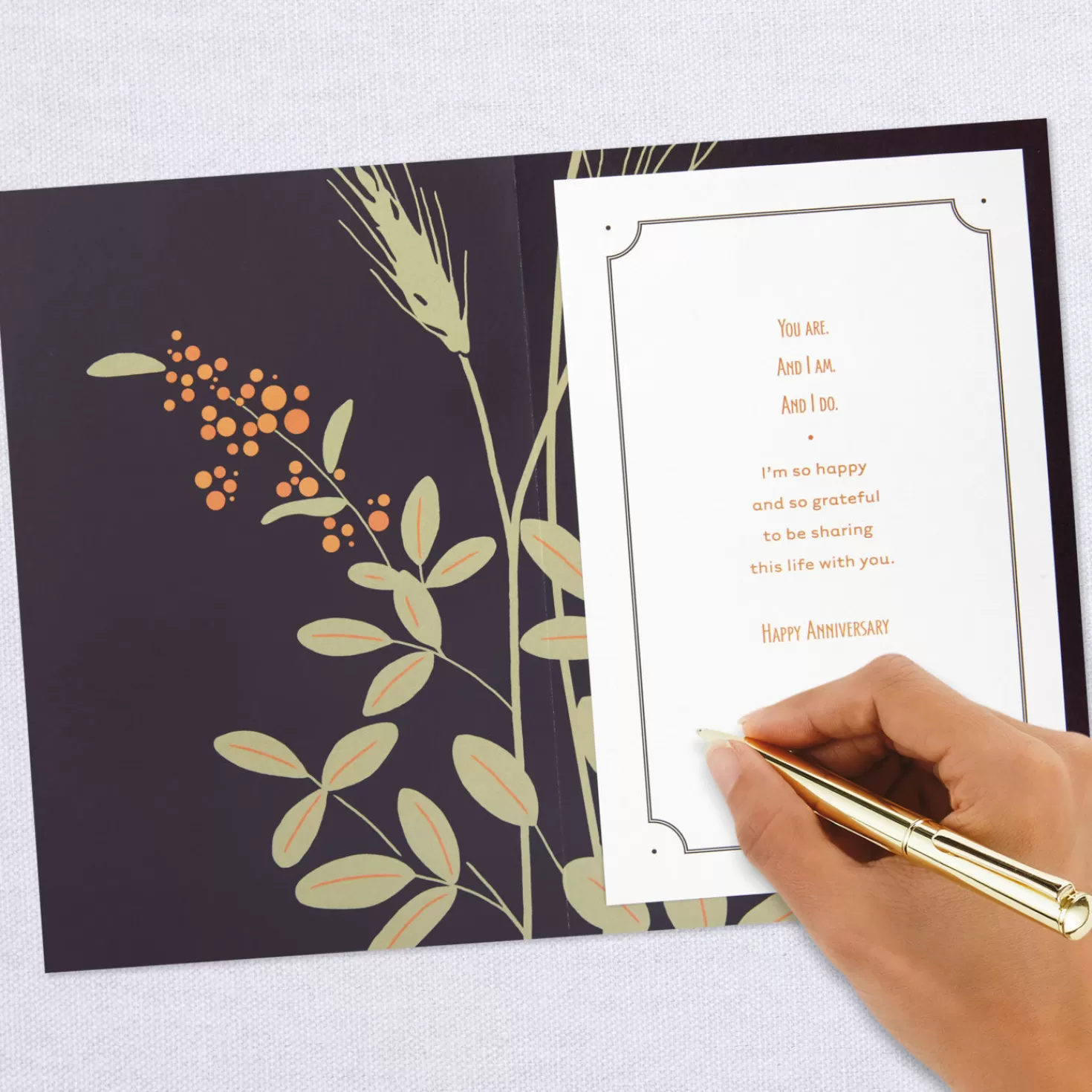 Anniversary>Hallmark So Happy And So Grateful Anniversary Card For Husband