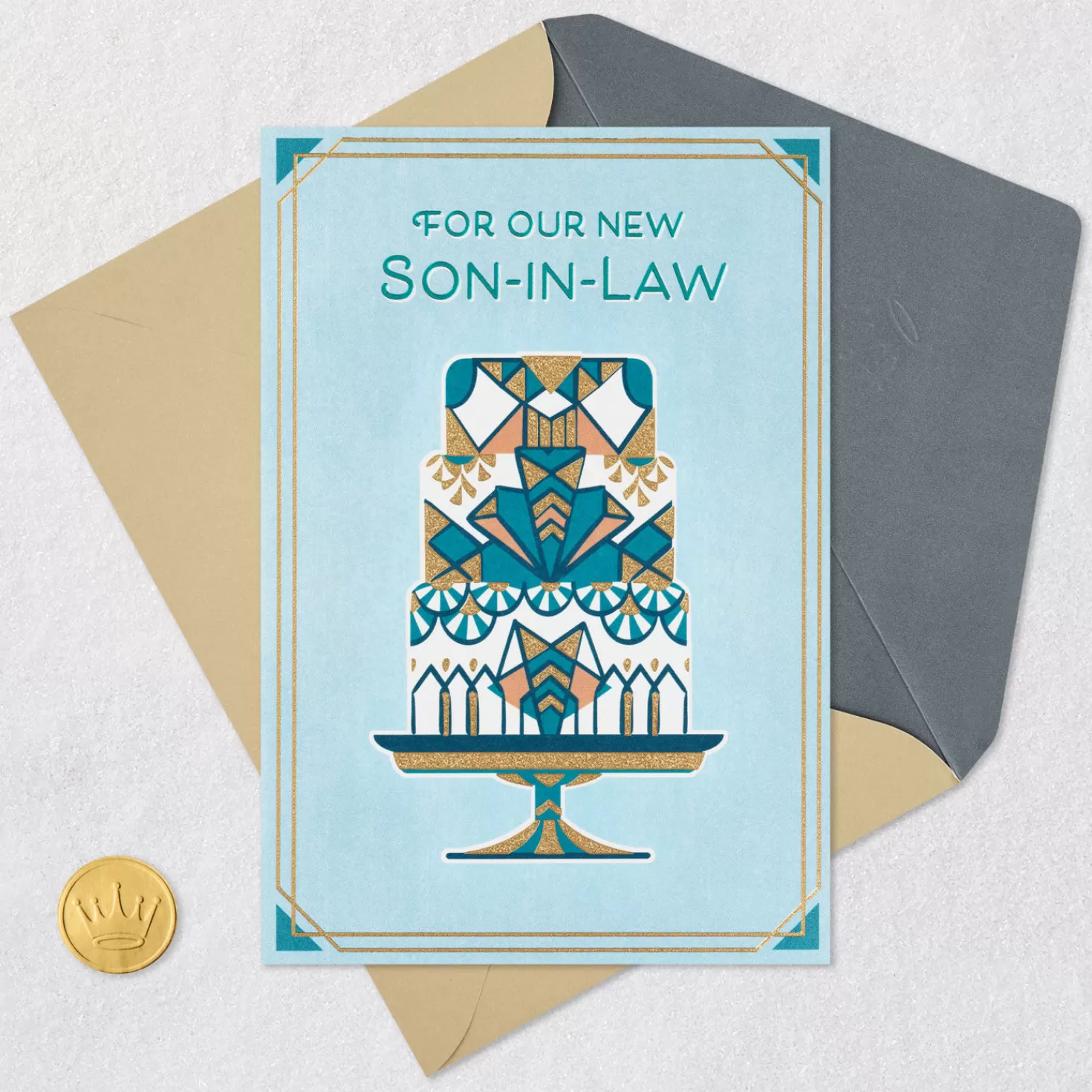 New So Happy You'Ve Joined Our Family Wedding Card For Son-In-Law Wedding