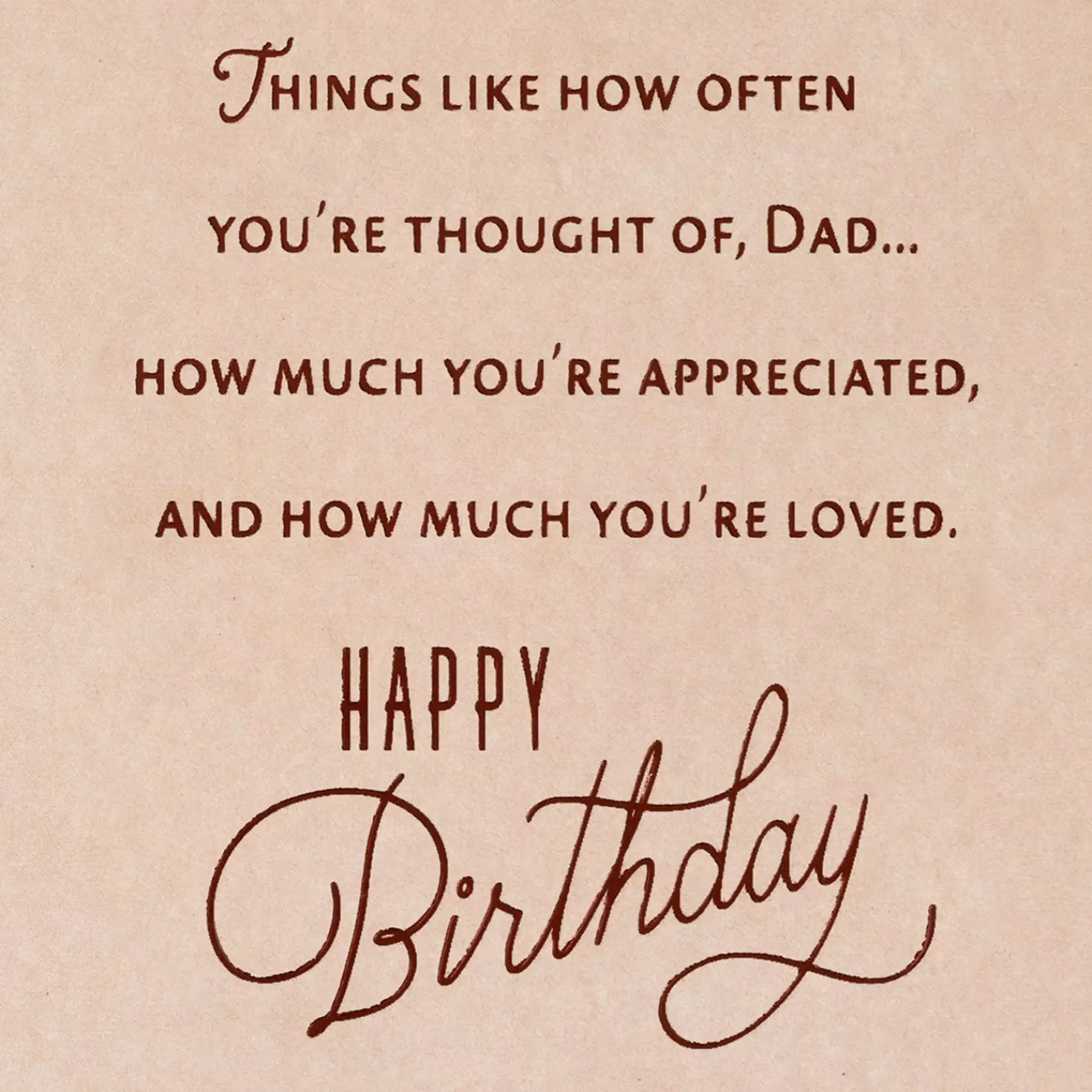 Birthday>Hallmark So Loved And Appreciated Birthday Card For Dad