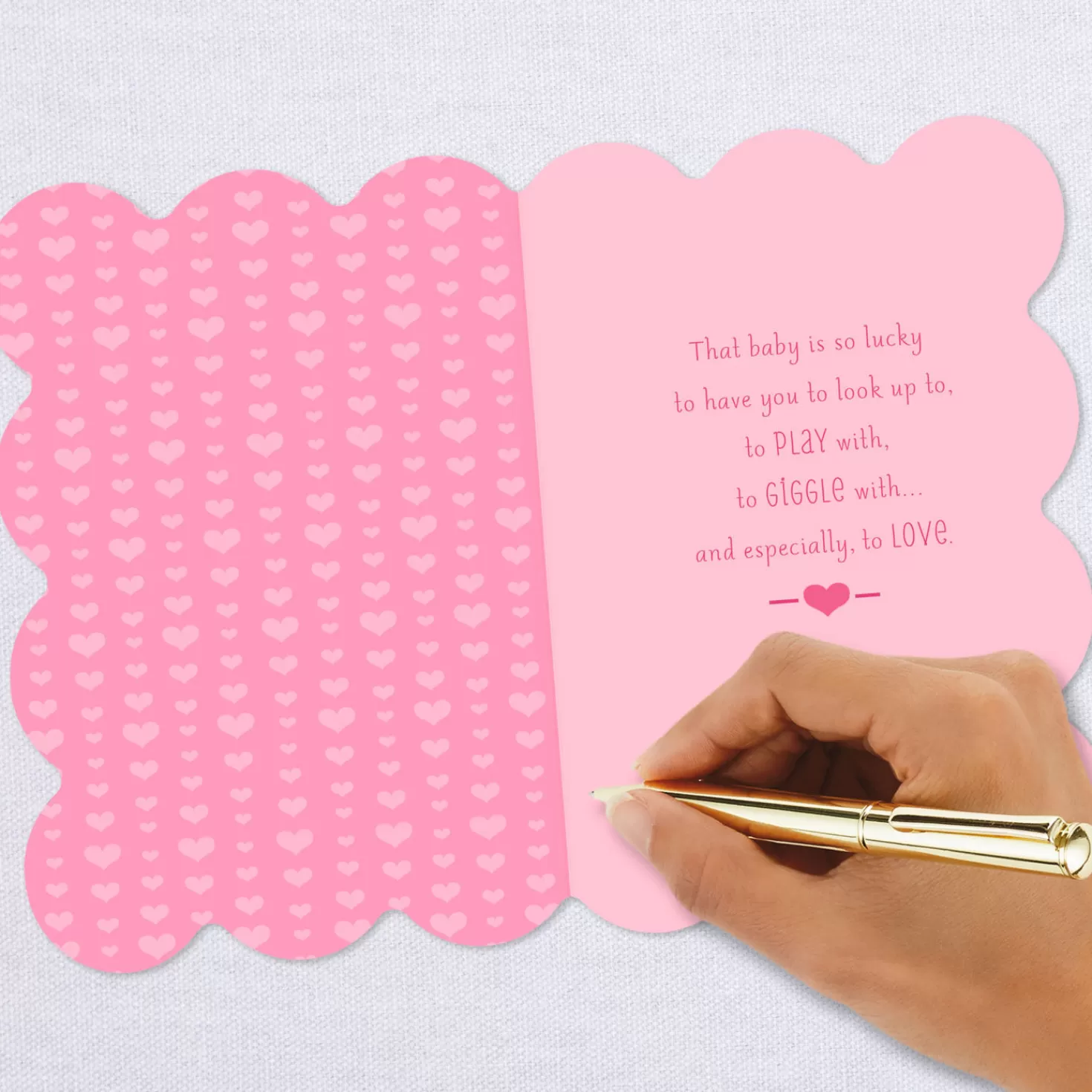 Baby>Hallmark So Lucky To Have You New Baby Card For Big Sister