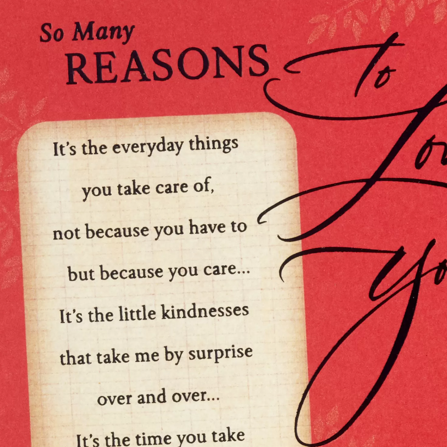 Anniversary>Hallmark So Many Reasons To Love You Anniversary Card For Him