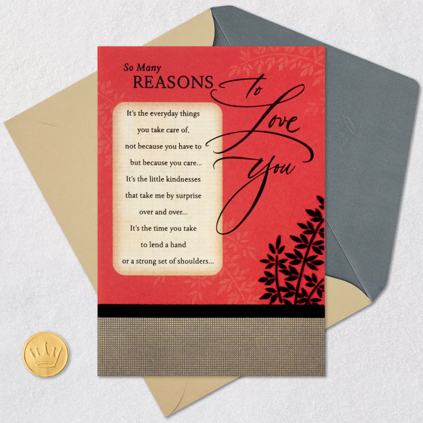 Anniversary>Hallmark So Many Reasons To Love You Anniversary Card For Him