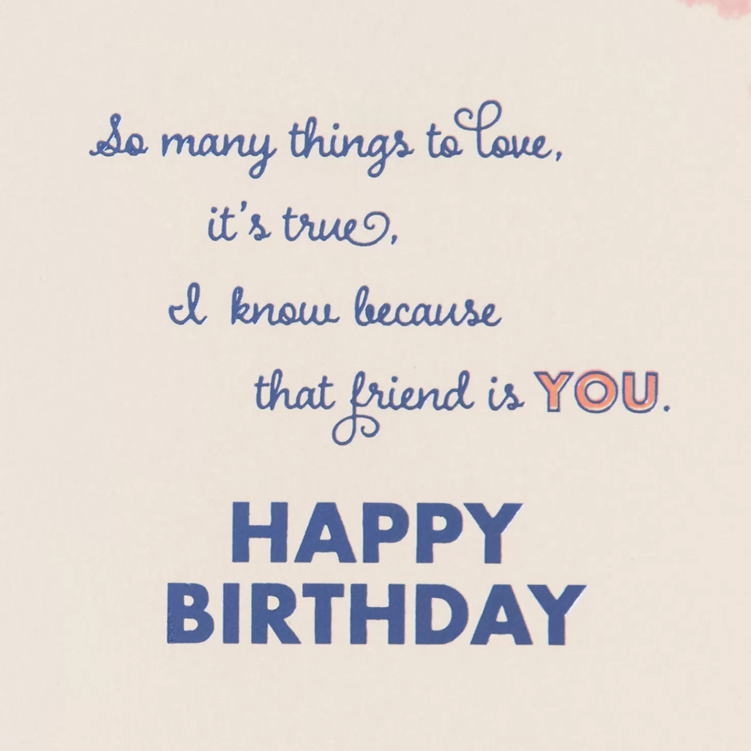 Birthday>Hallmark So Many Things To Love About You Birthday Card For Friend