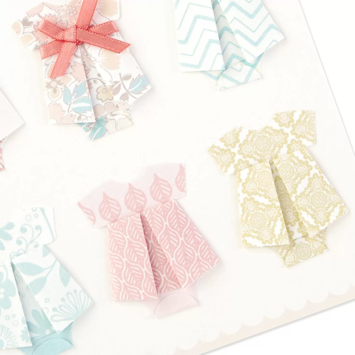 Baby>Hallmark So Much Sweetness Origami New Baby Girl Congratulations Card