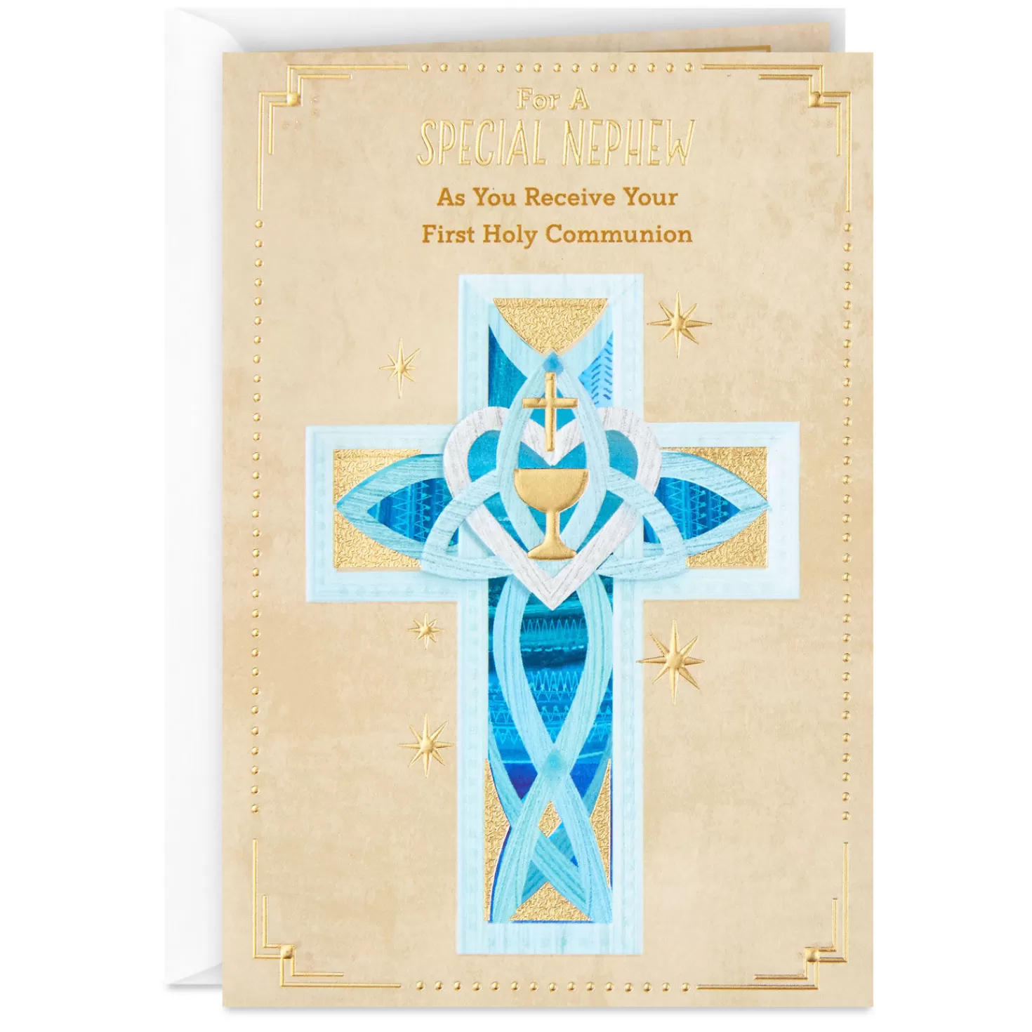 Fashion So Proud Of You Religious First Communion Card For Nephew First Communion