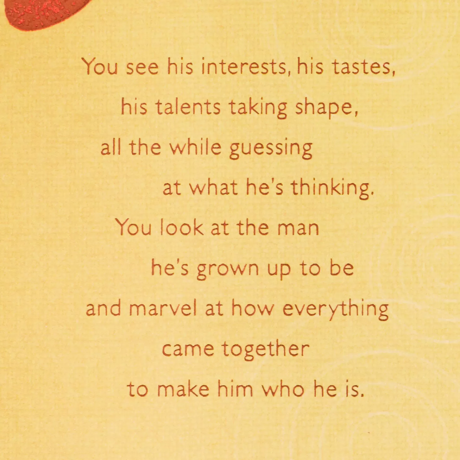 Birthday>Hallmark So Proud To Have You For A Son Birthday Card