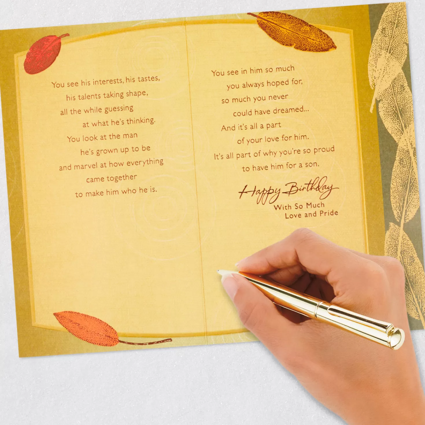 Birthday>Hallmark So Proud To Have You For A Son Birthday Card