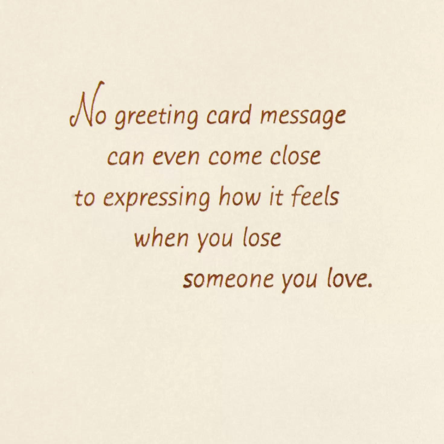 Shop So Sorry For Your Loss Sympathy Card Sympathy