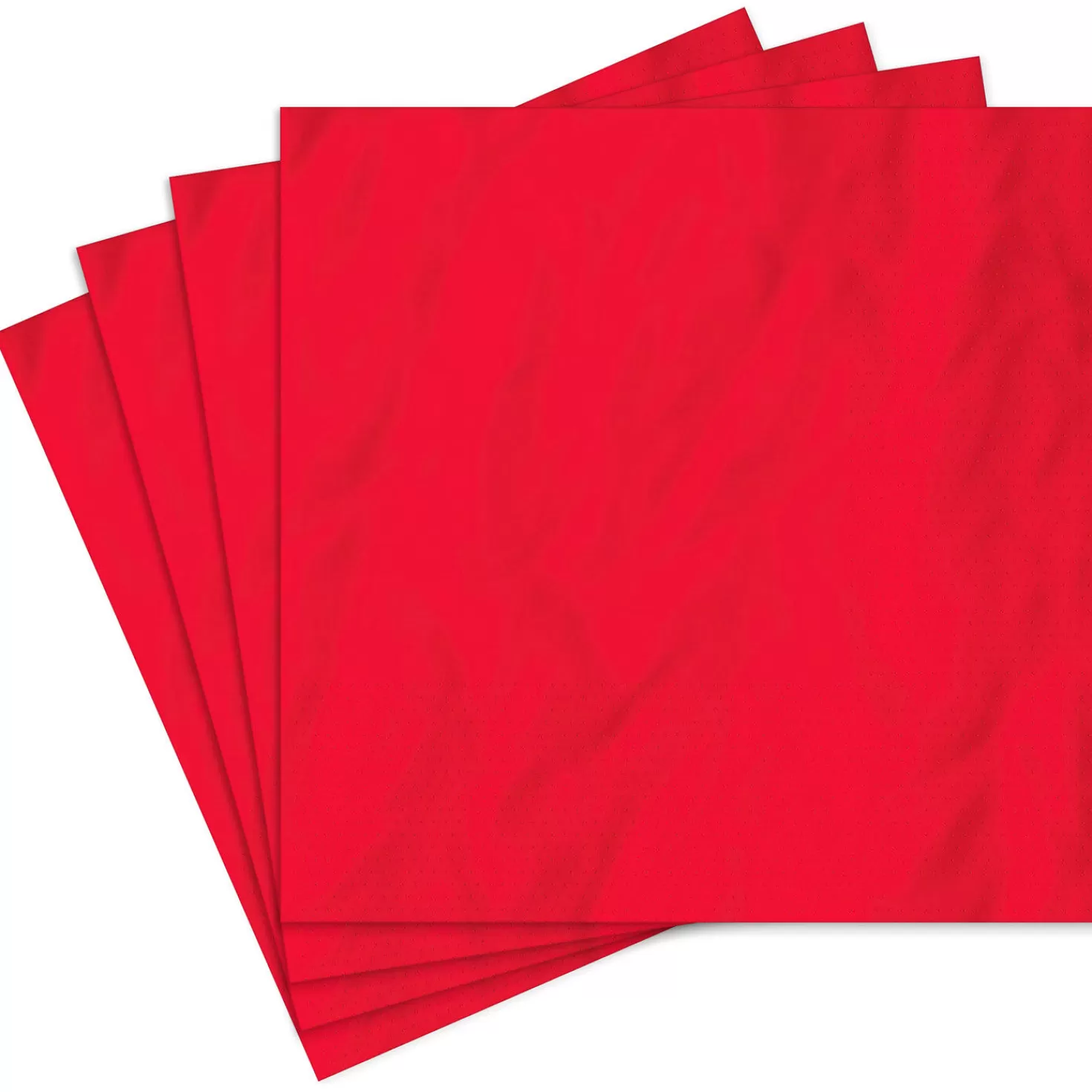 Birthday>Hallmark Solid Red Cocktail Napkins, Set Of 16