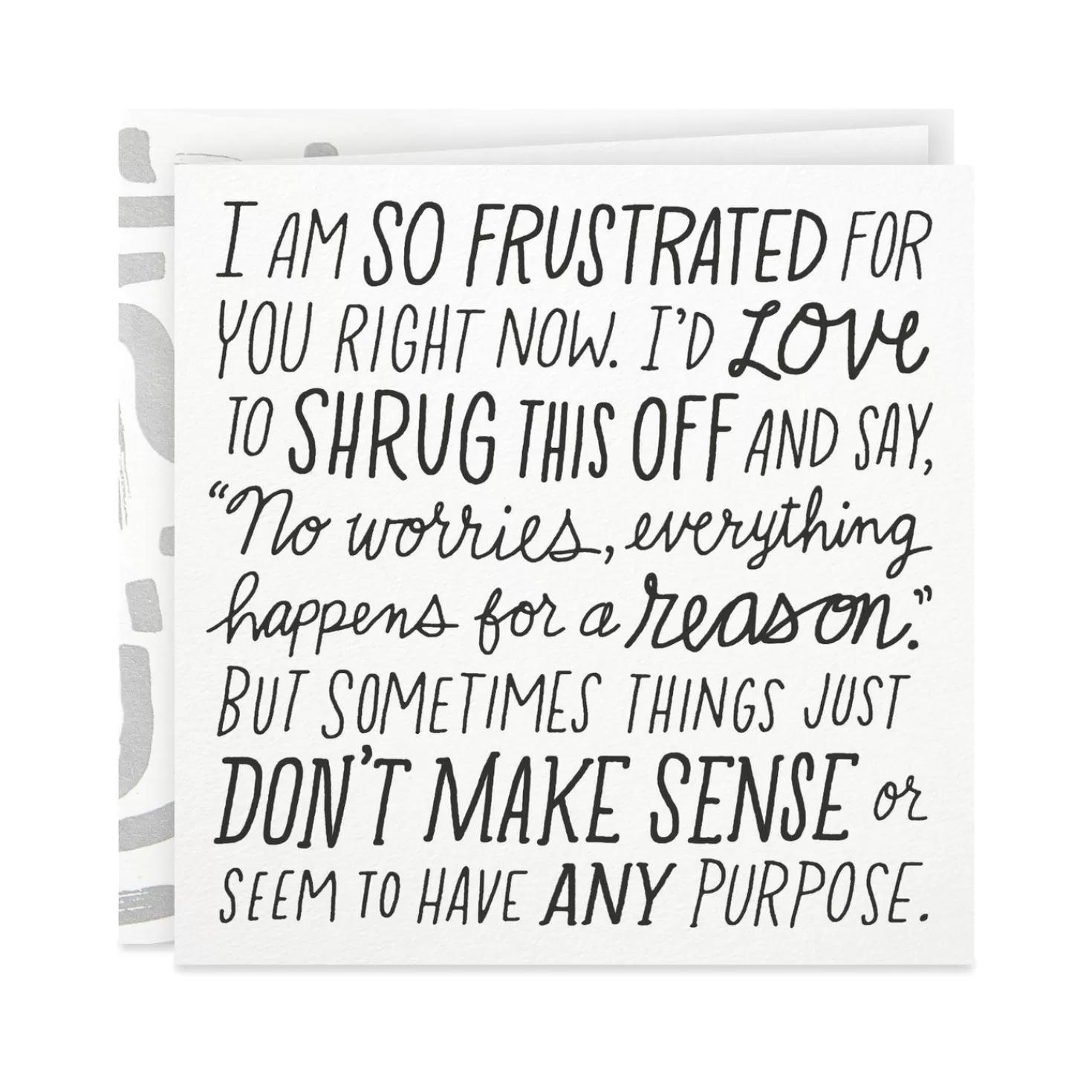 Clearance Sometimes Things Just Don'T Make Sense Encouragement Card Encouragement