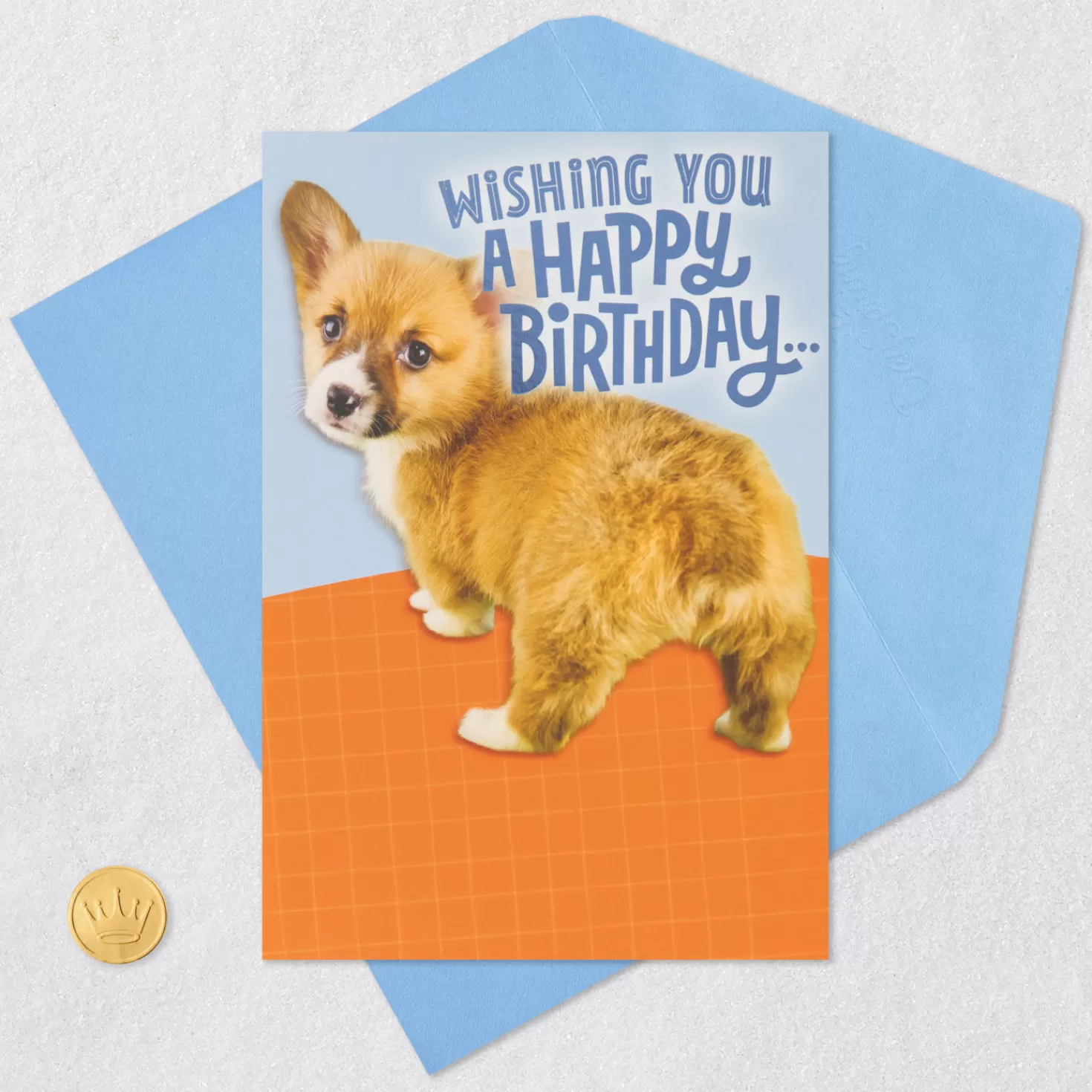 Birthday>Hallmark Sorry I'M A Little Behind Funny Belated Birthday Card