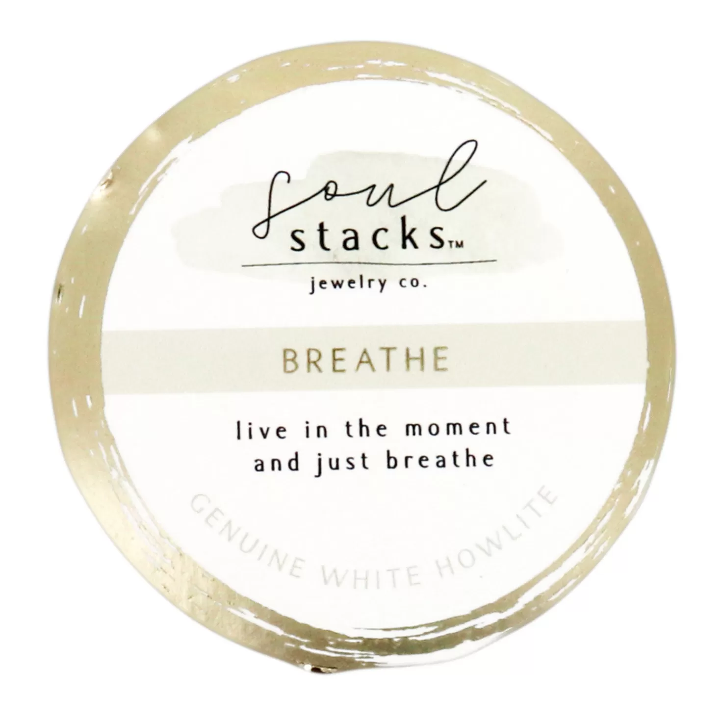 Outlet Soul Stacks Breathe White Howlite Bracelets, Set Of 3 Encouragement