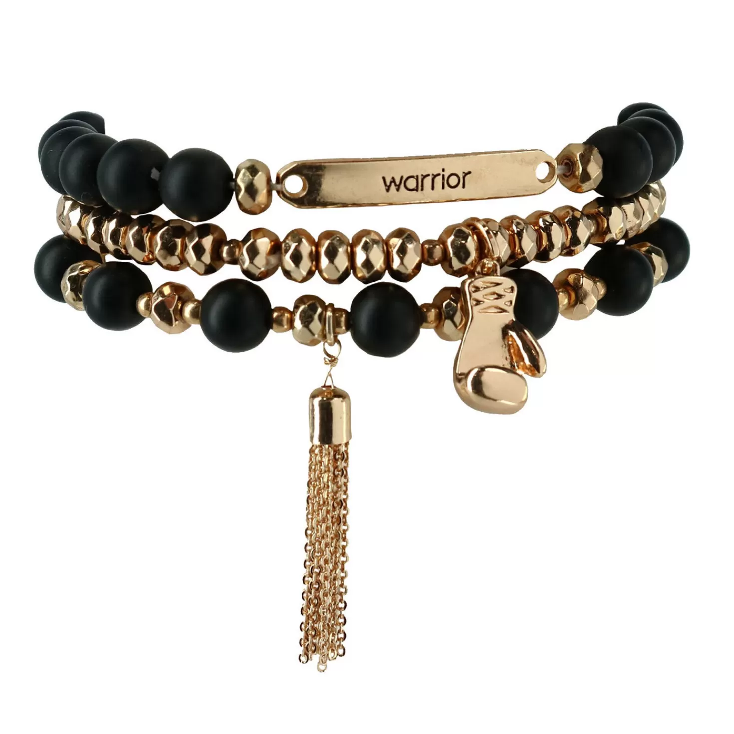 Best Soul Stacks Warrior Beaded Stretch Bracelets, Set Of 3 Encouragement