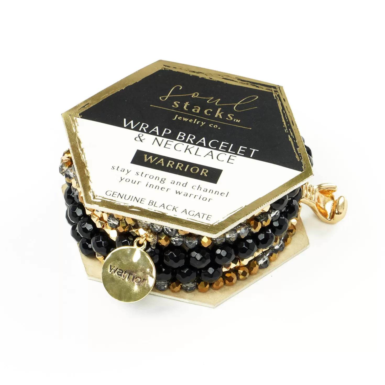 Fashion Soul Stacks Warrior Beaded Wrap Jewelry Encouragement